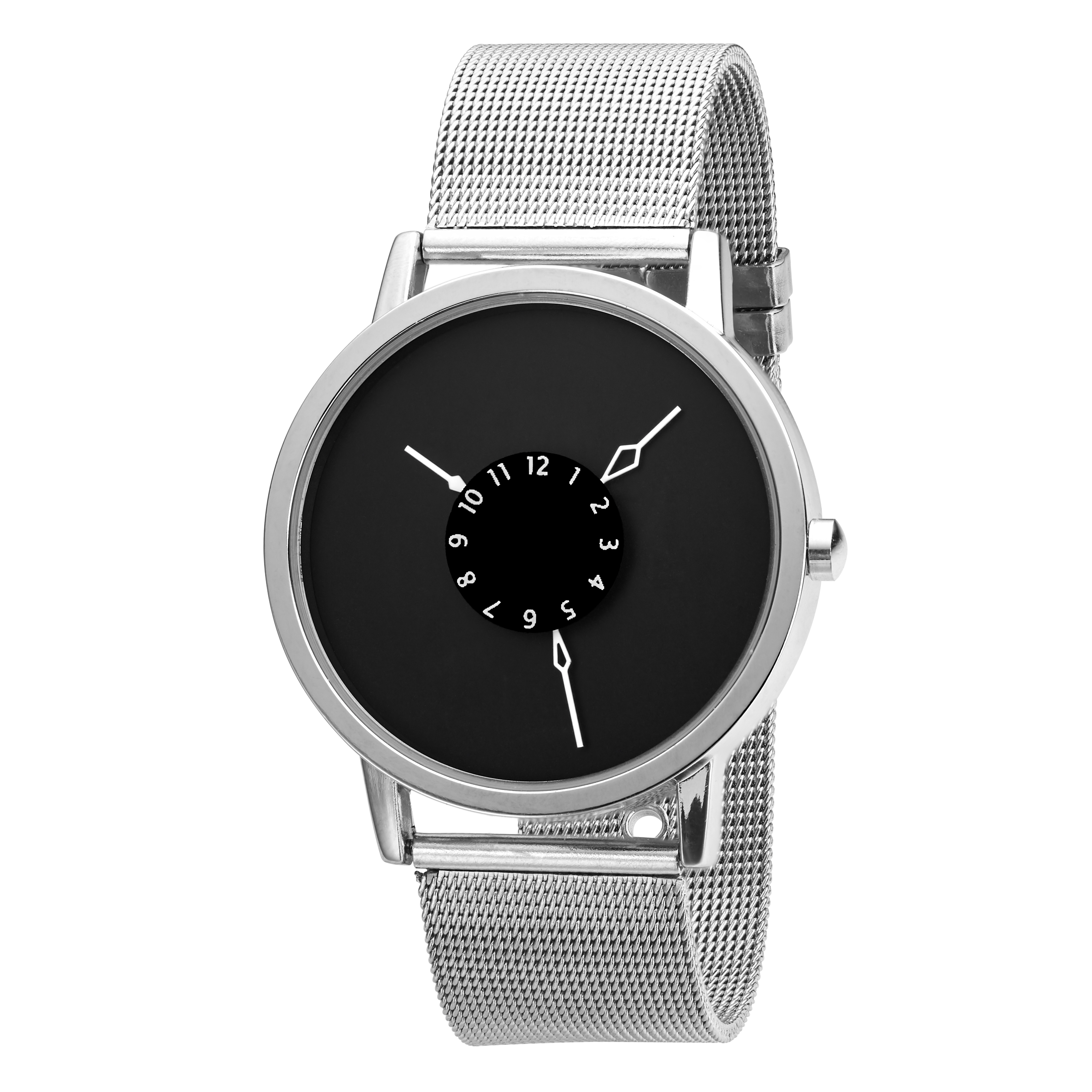 Sølvtonet Centrescope Ur - 1