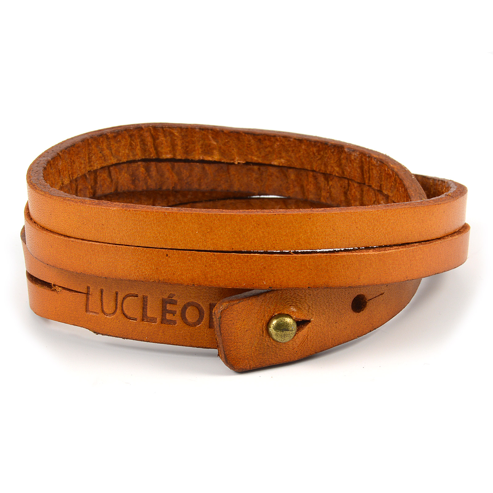 Whiskey Brown Bari Leather Bracelet - 2