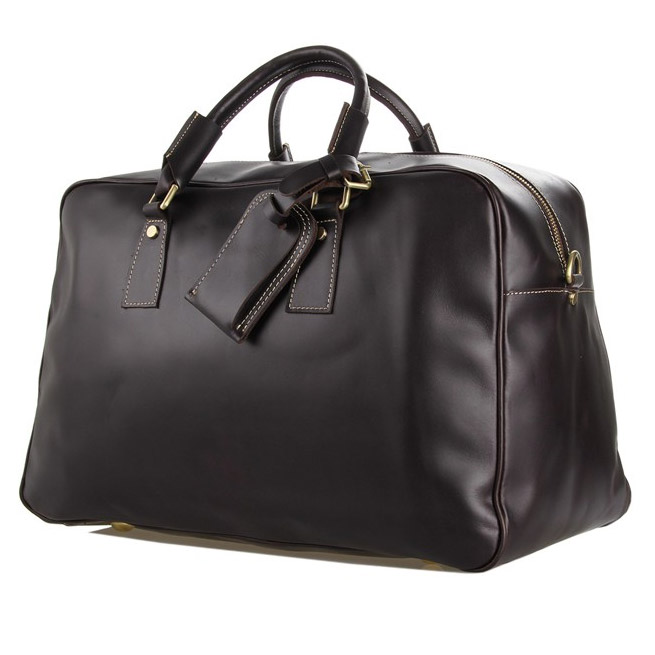 Marion temno rjava usnjena vikend torba - 1