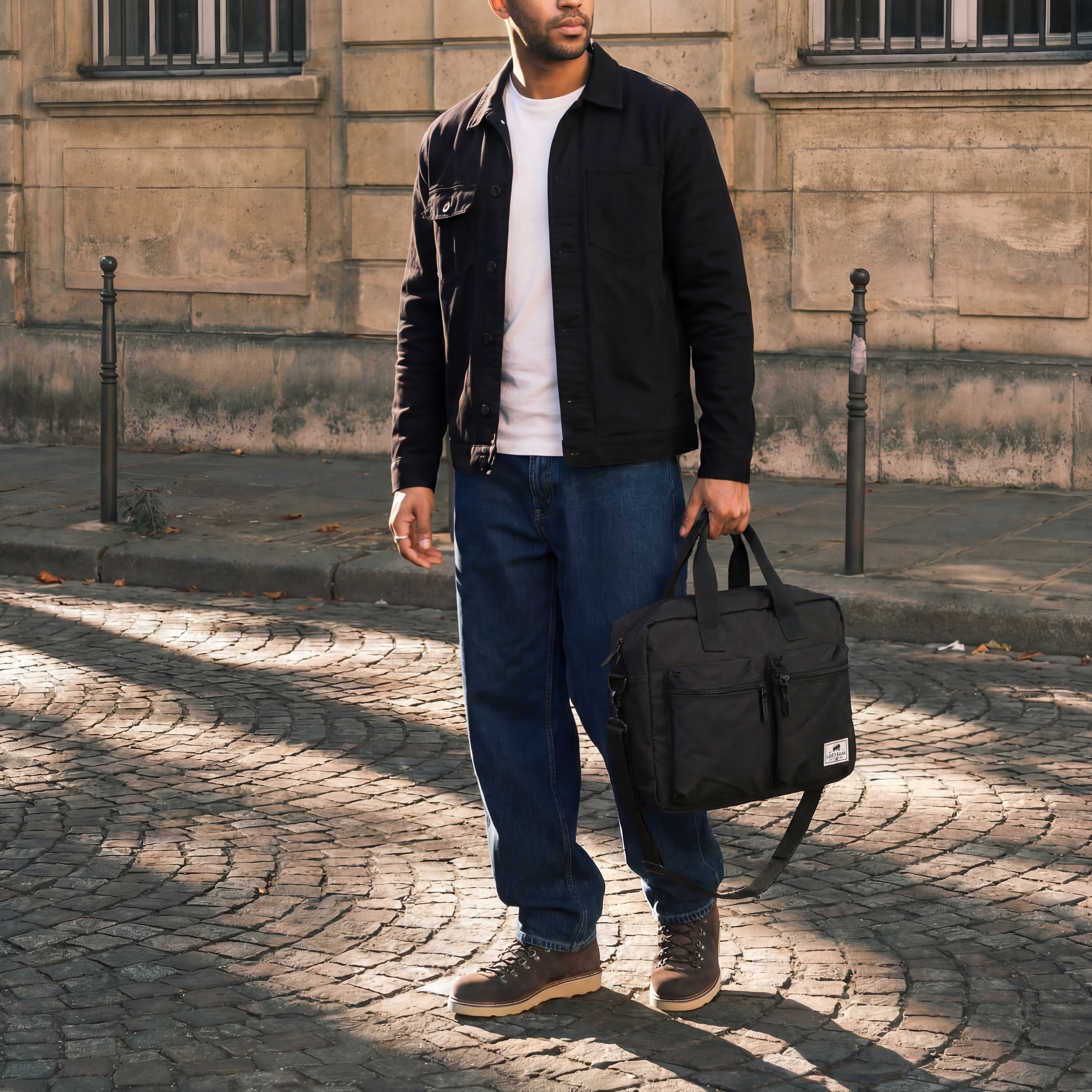 Zwarte Lars Laptoptas - 3