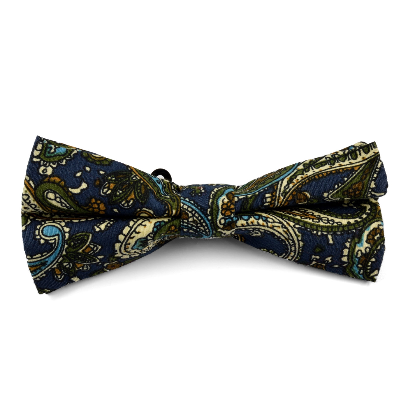 Blå Retro Mønstret Sløyfe - 1