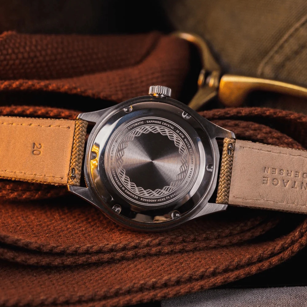 1956 Marine Automatic | Chirurgisch staal en blauw - 5