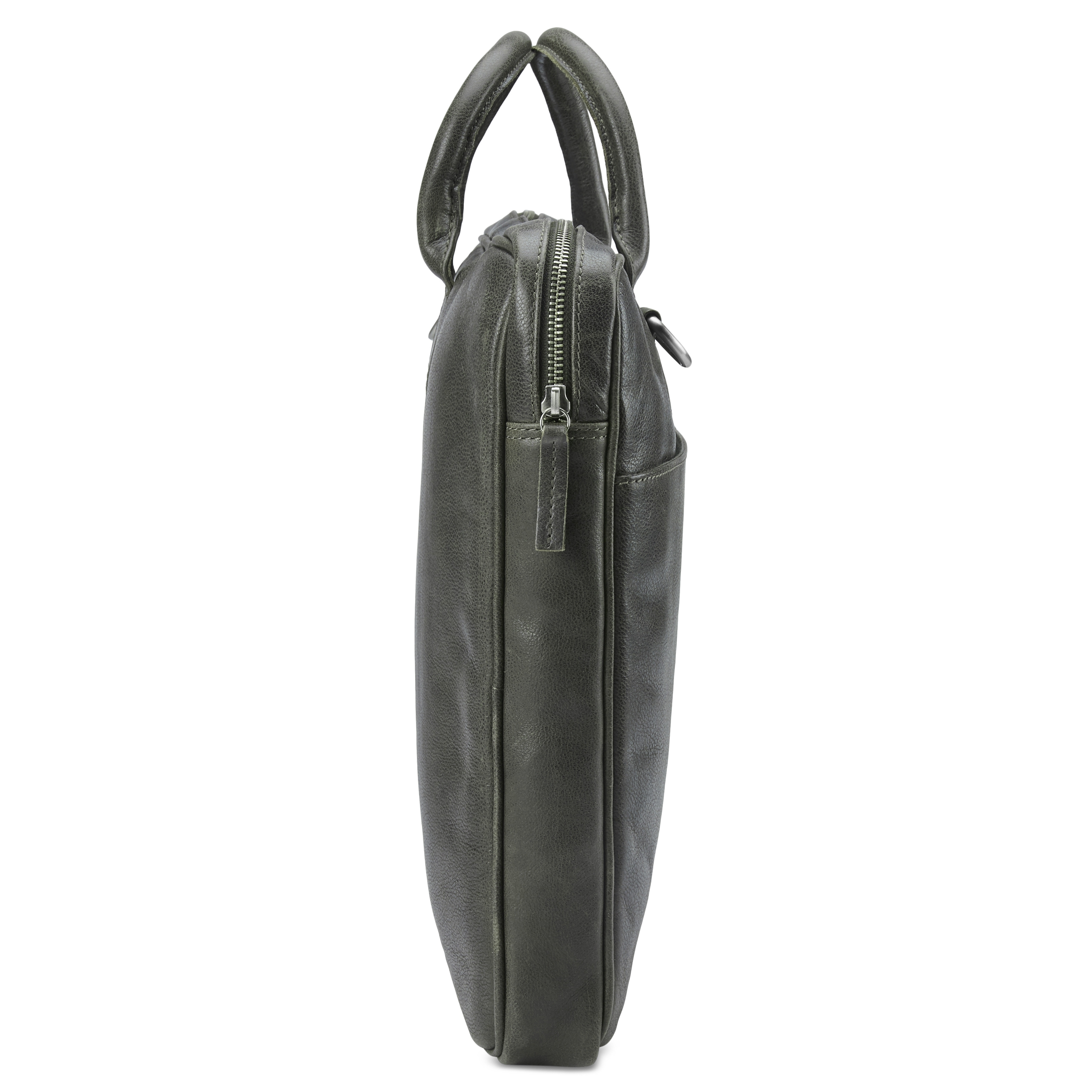 Licio Slank Brungrå 17" Skinnveske - 5