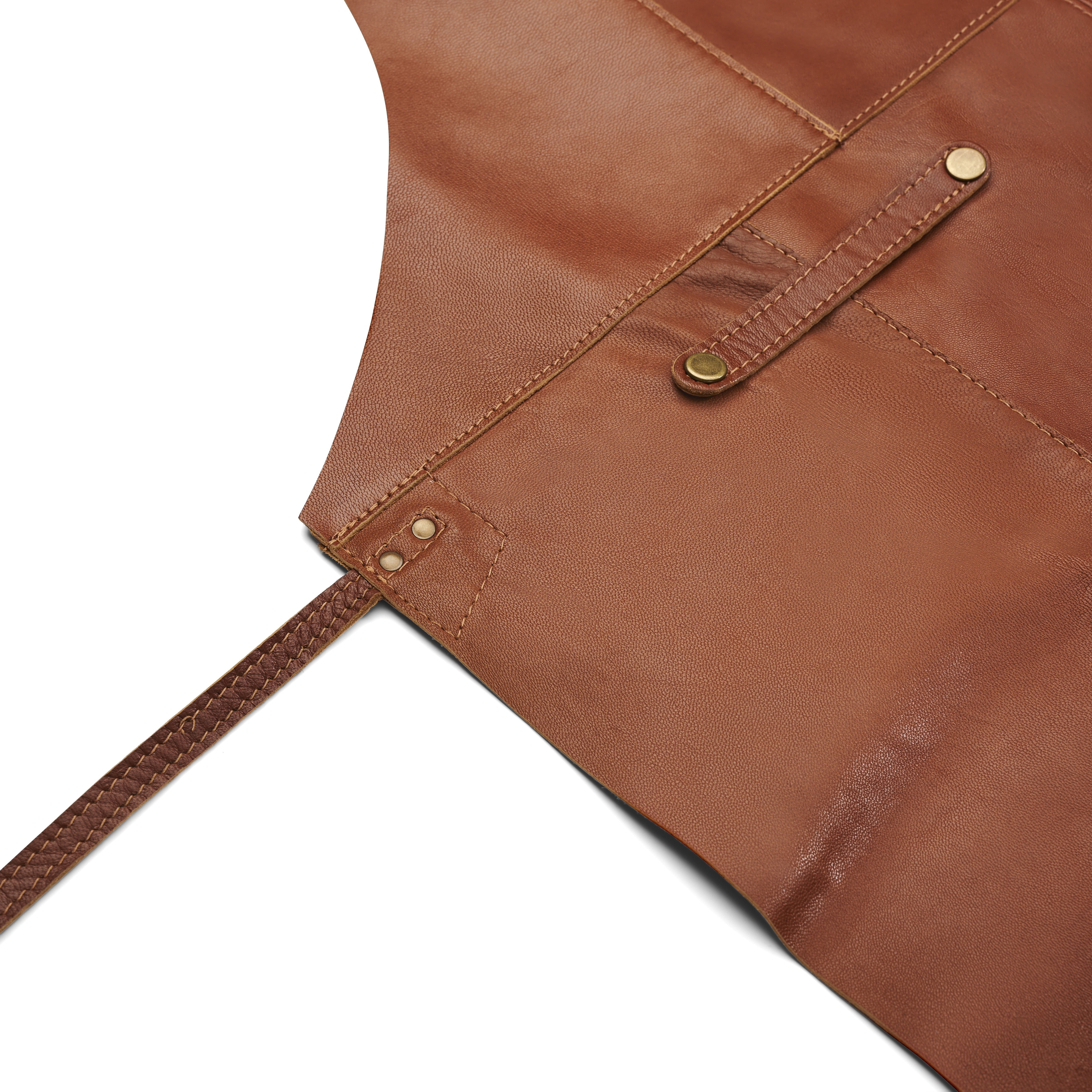 Schürze | Mocca Ziegenleder - 4