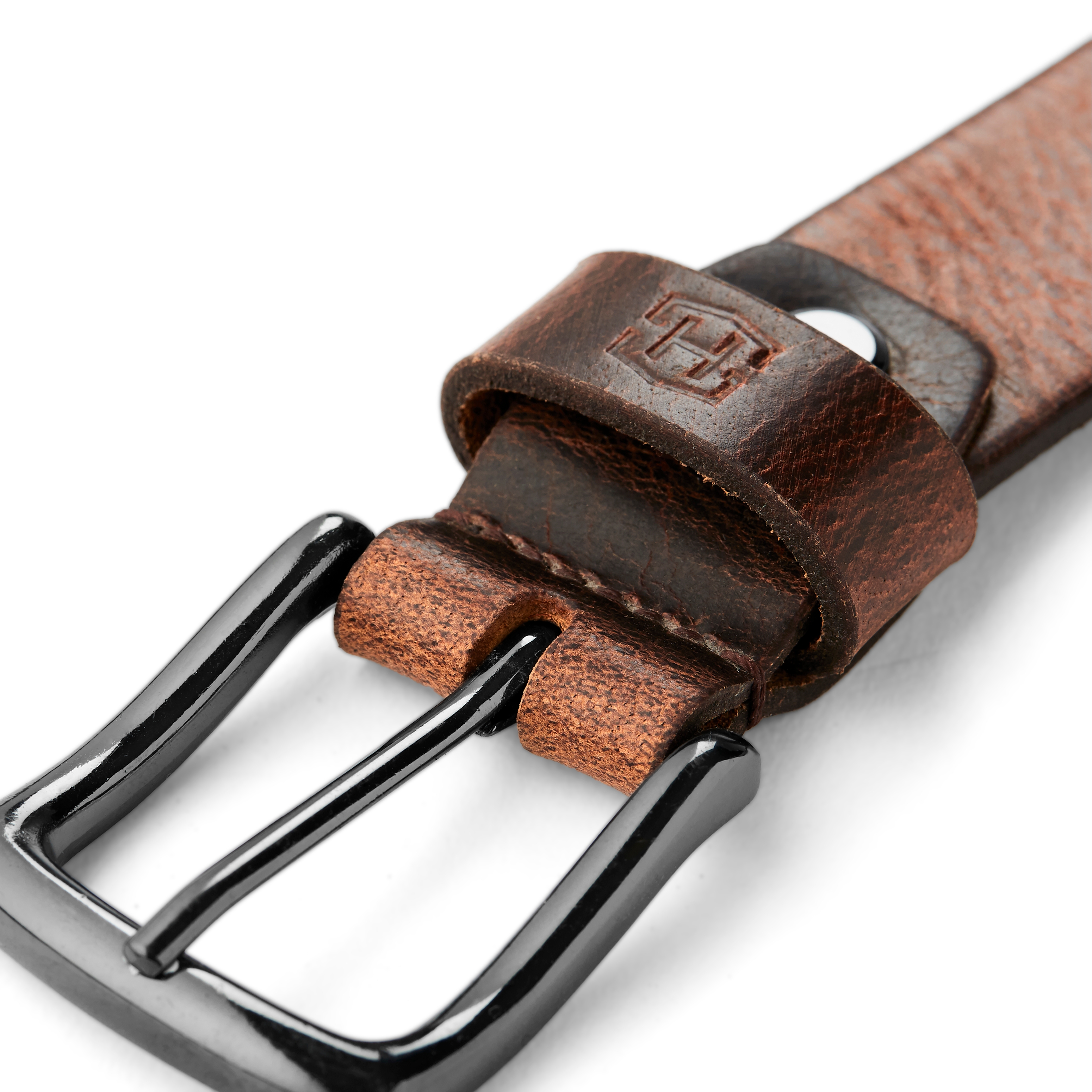 Sergio Bruine Lederen Riem - 3