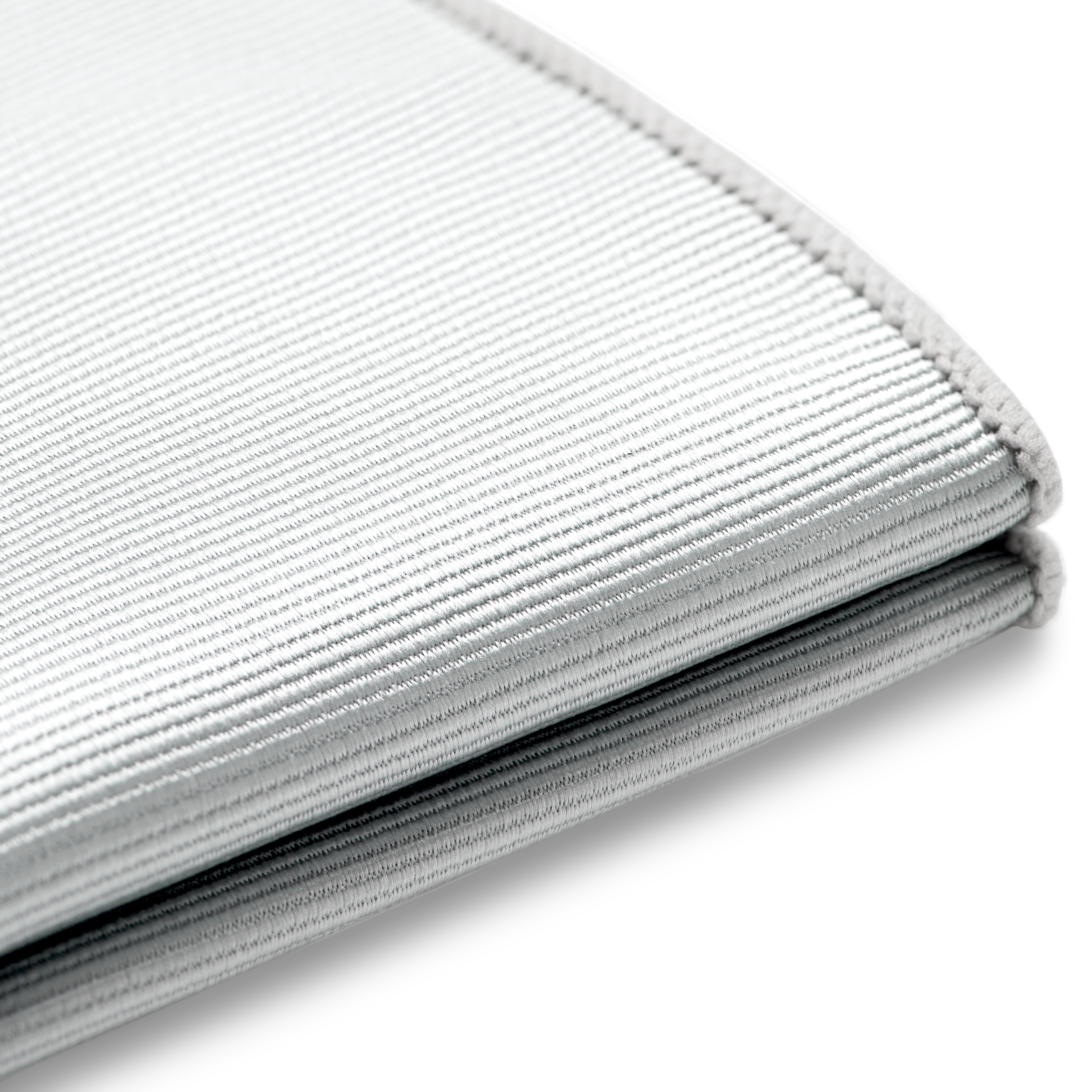 Silver-tone Grosgrain Pocket Square - 3