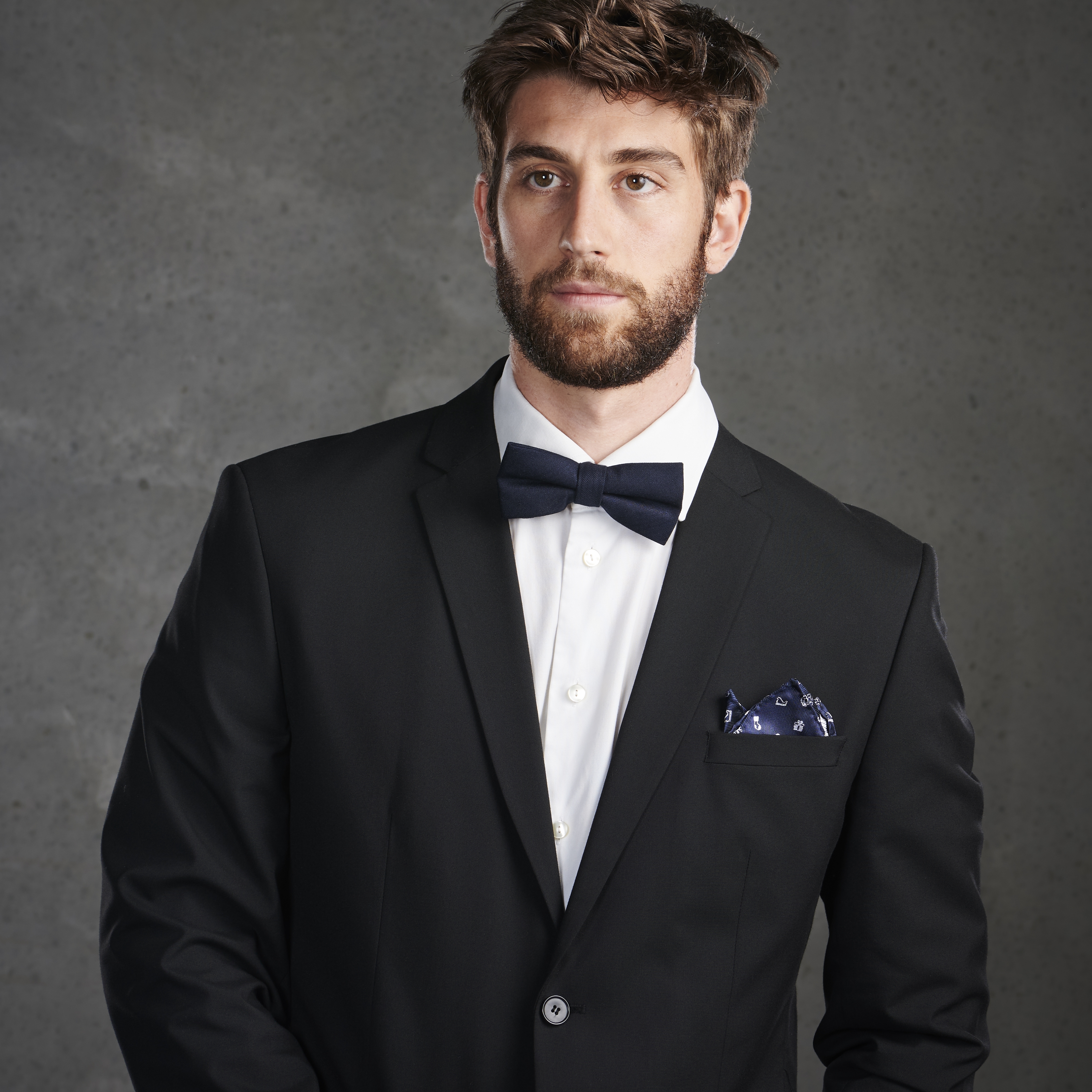 Marineblått Julelommetørkle - 4