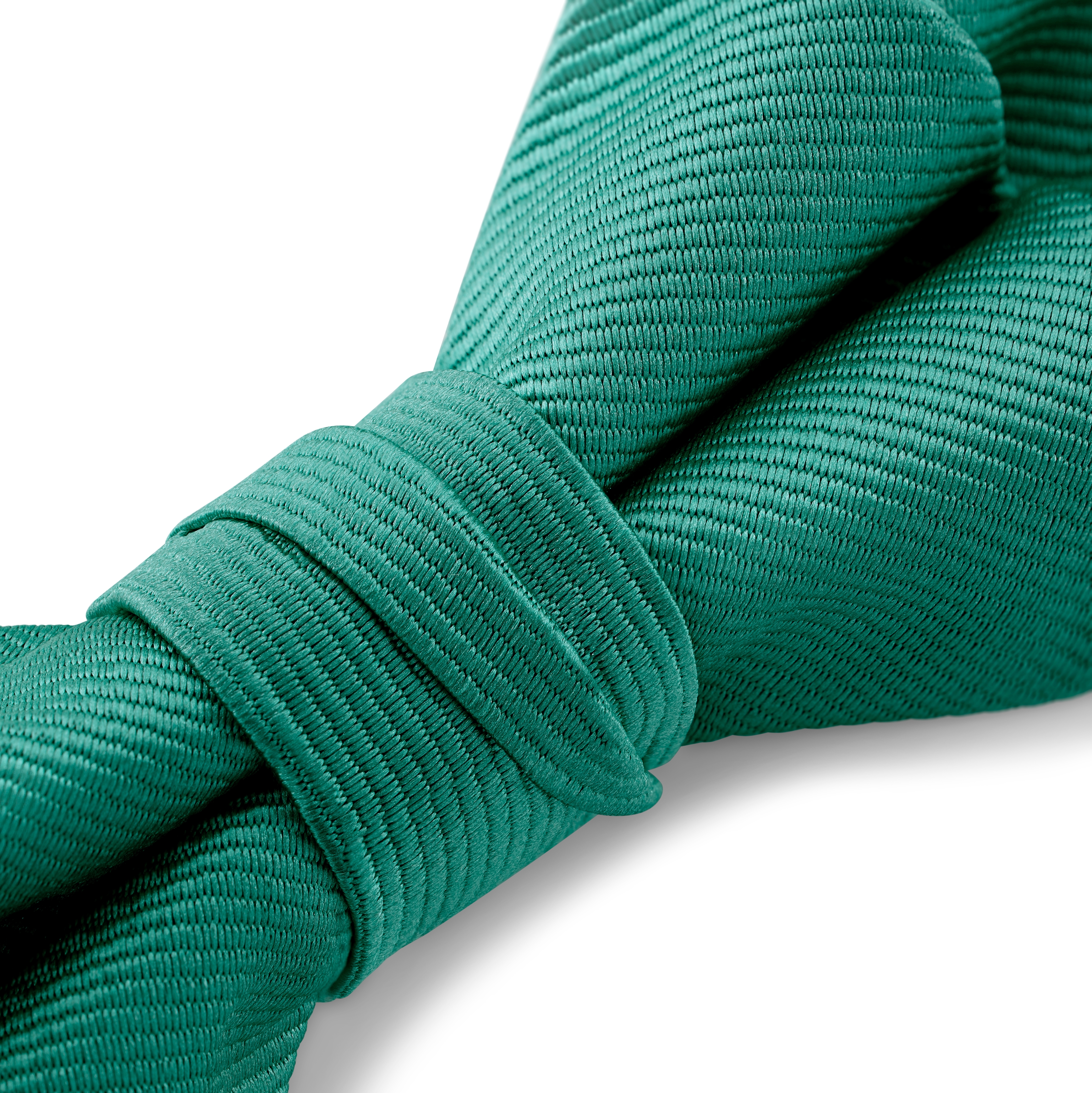 Nœud papillon pré-noué tissu gros-grain à pointes - vert émeraude - 3