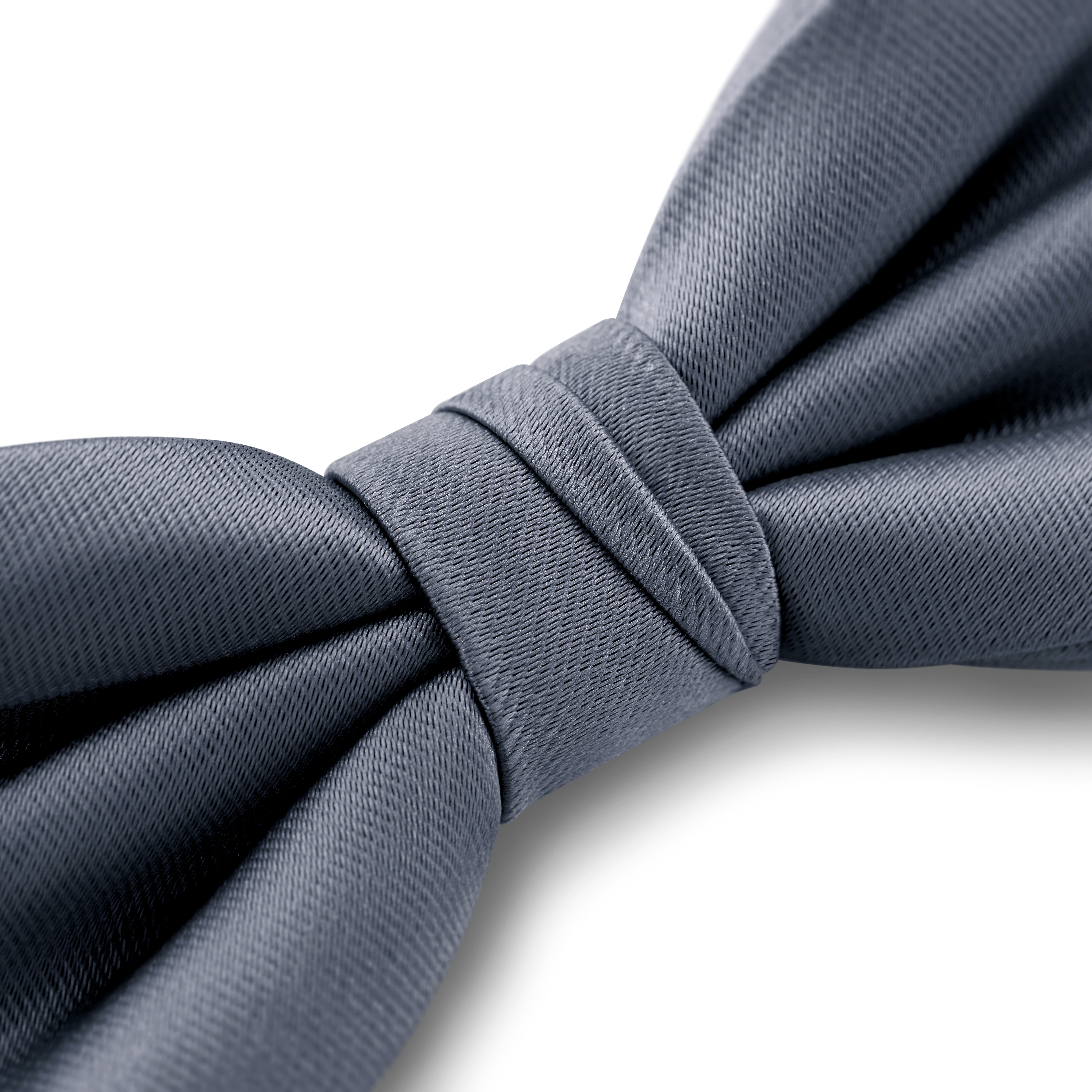 Graphite Pre-Tied Satin Bow Tie - 3