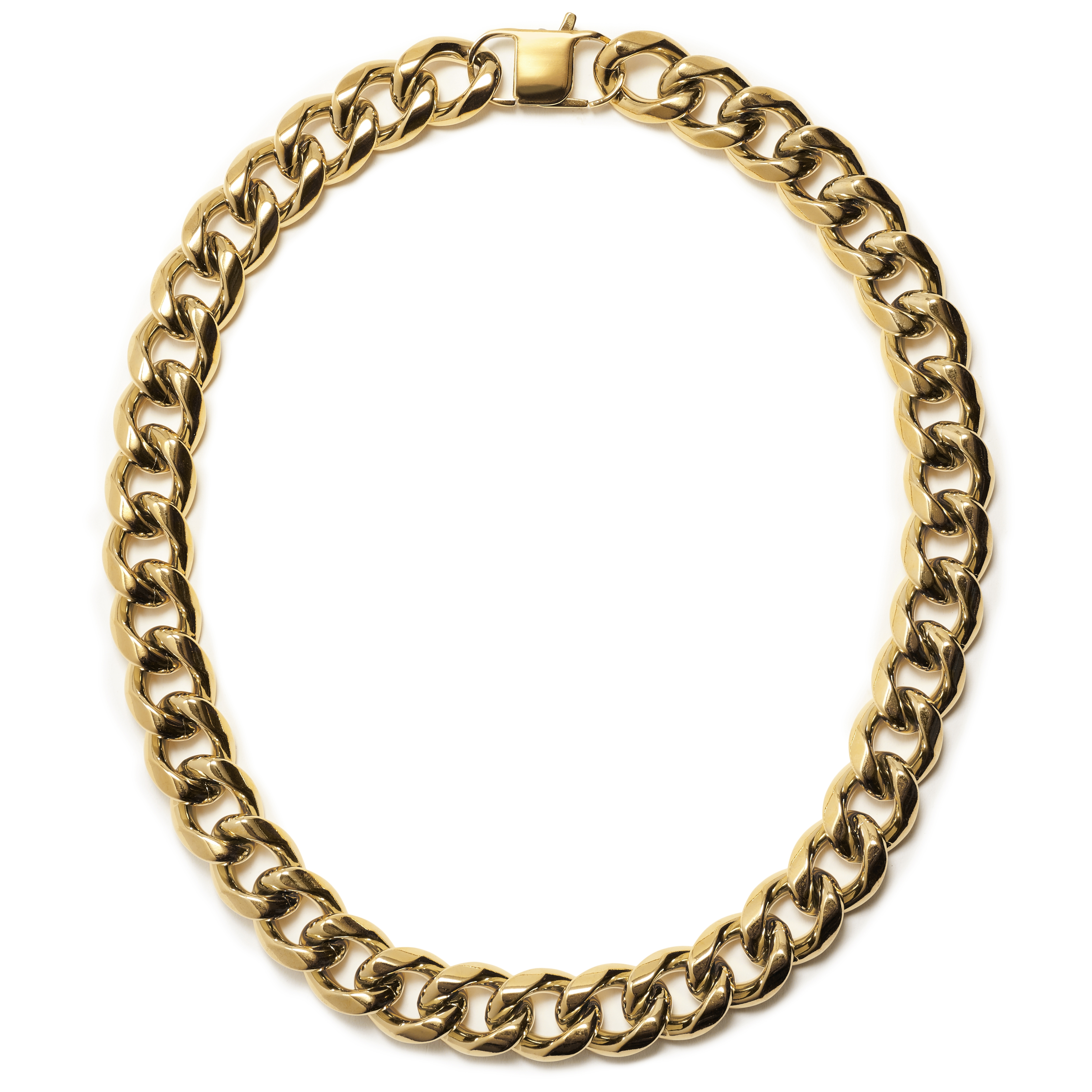 18mm Gold-Tone Steel Chain Necklace - 2