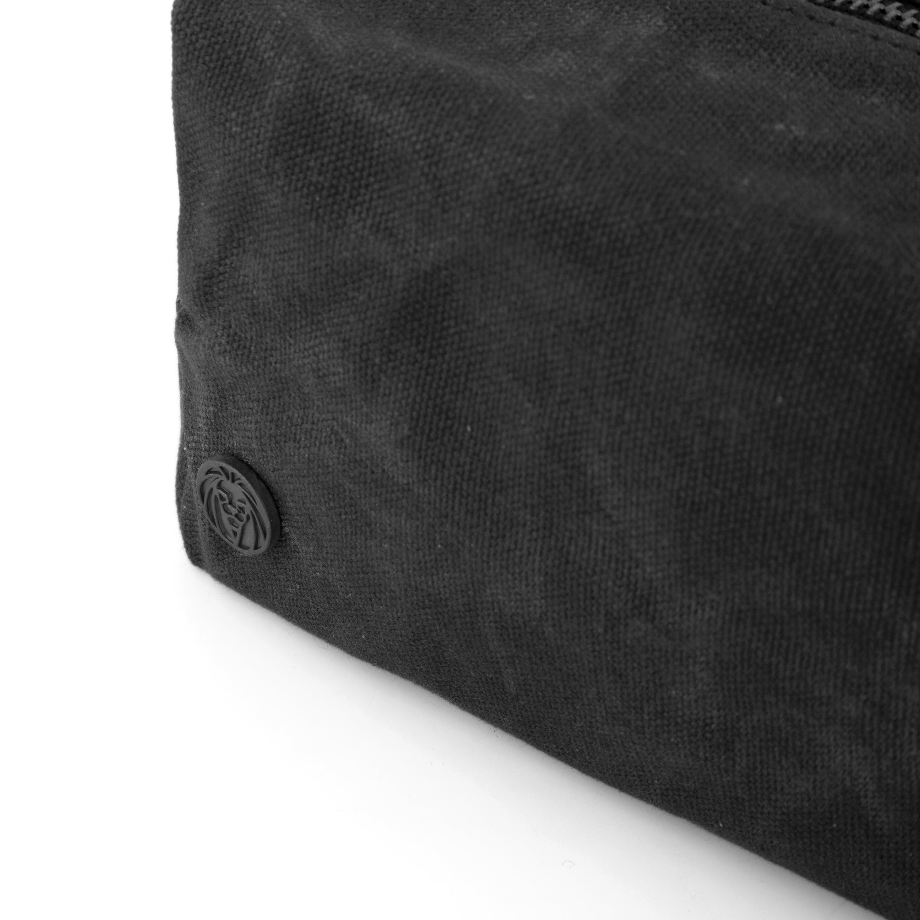 Black Finch Waxed Canvas Washbag - 4