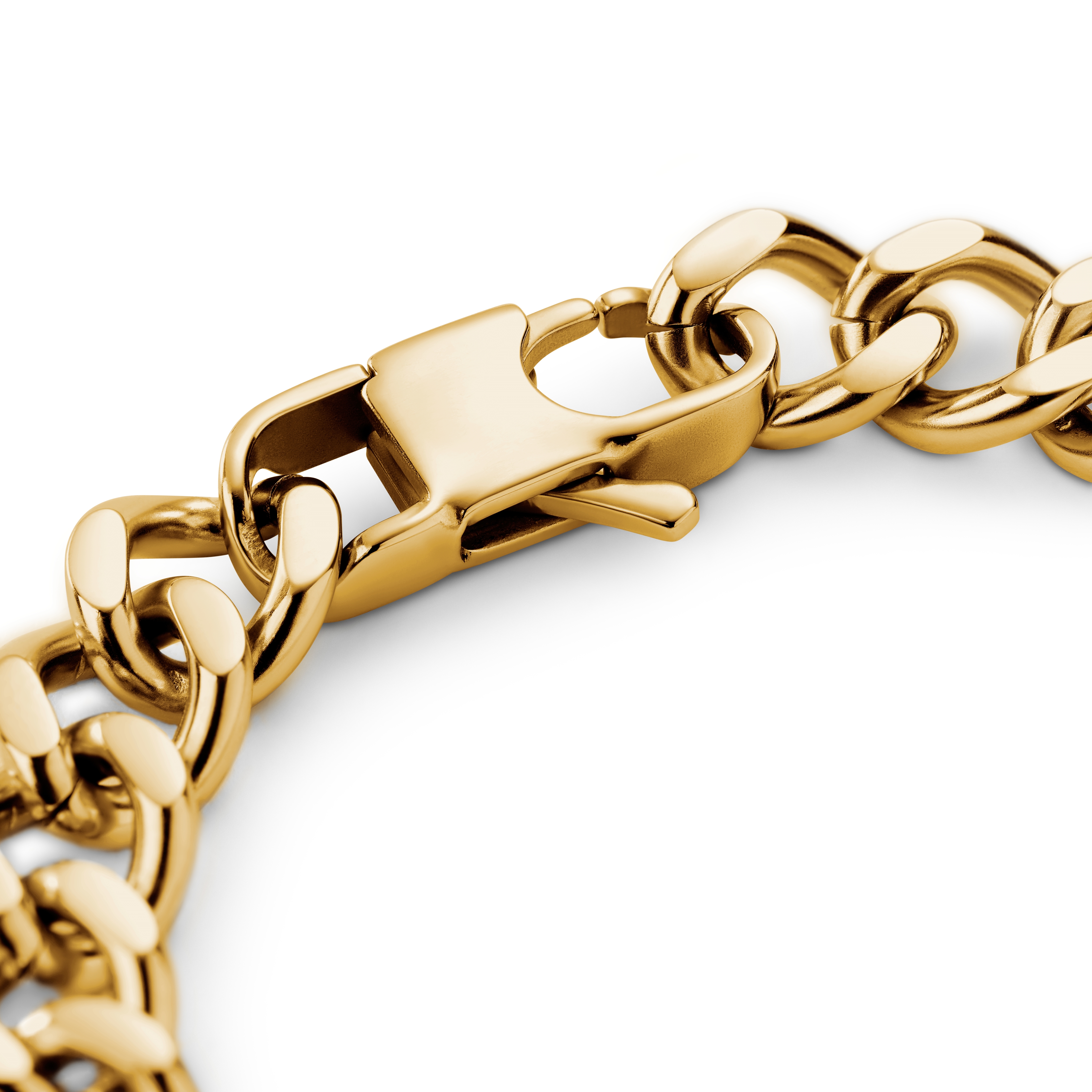 Nomen | 10 mm Goldfarbenes ID-Armband - 5