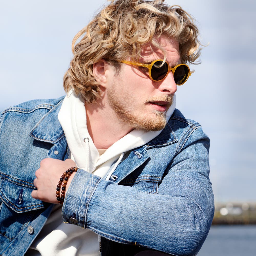 hover: Thea | Yellow & Charcoal Polarised Sunglasses hover: Thea | Yellow & Charcoal Polarised Sunglasses