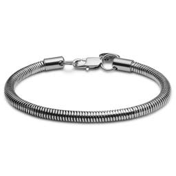 Essentials | 5 mm Silver-Tone Snake Chain Bracelet