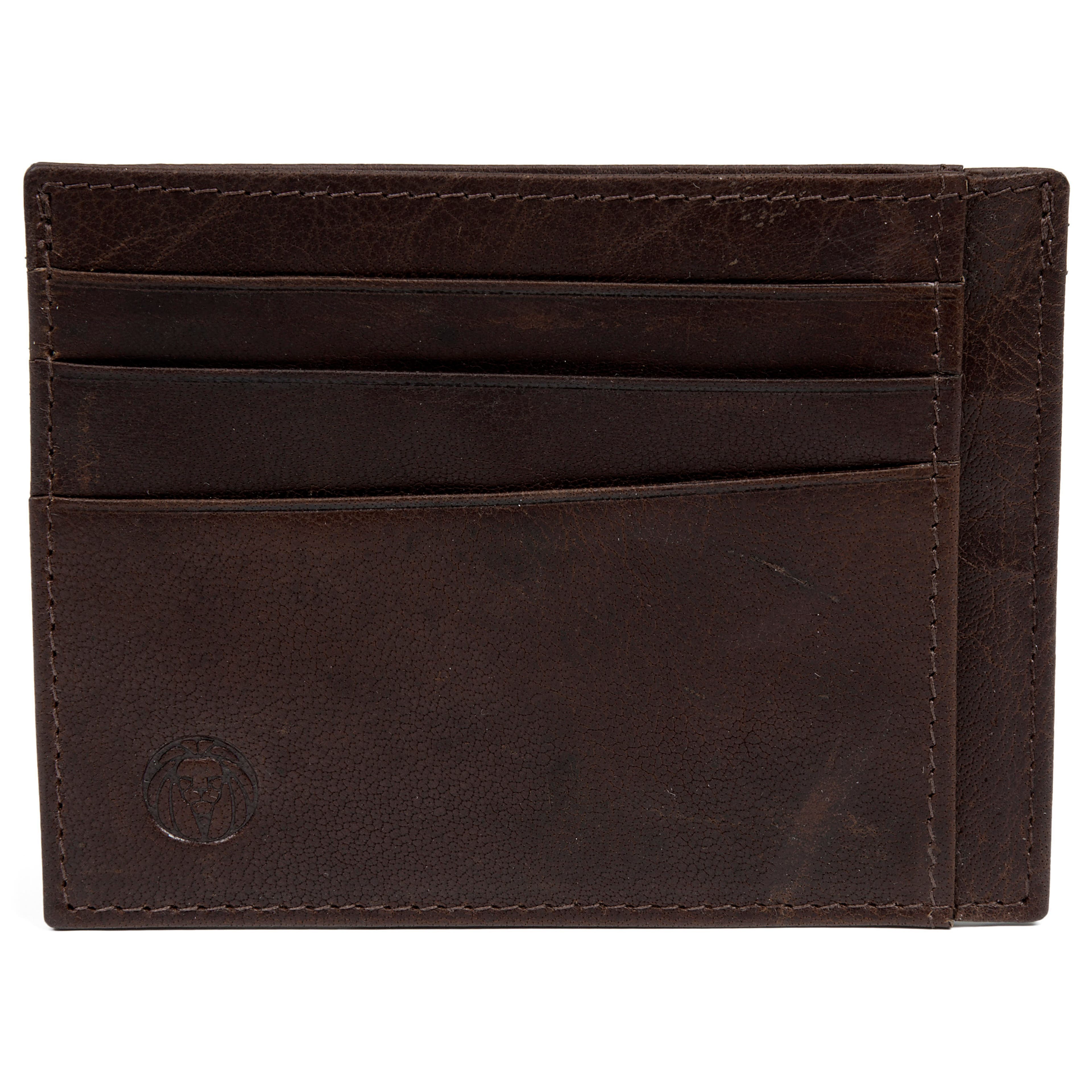 Montreal Brown RFID Leather Card Holder