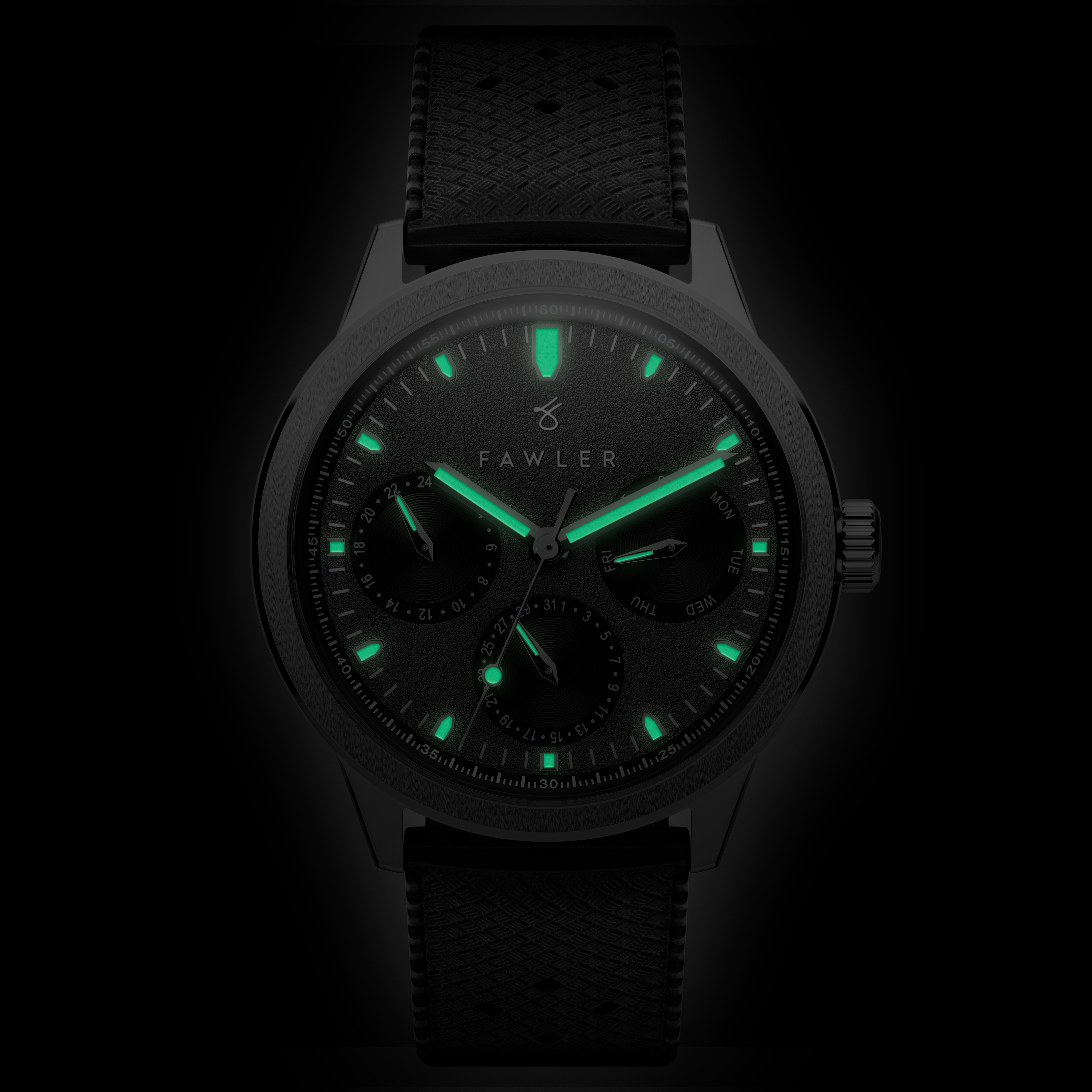 Fausto | Šedé hodinky z nerezové oceli s kalendářem - 2