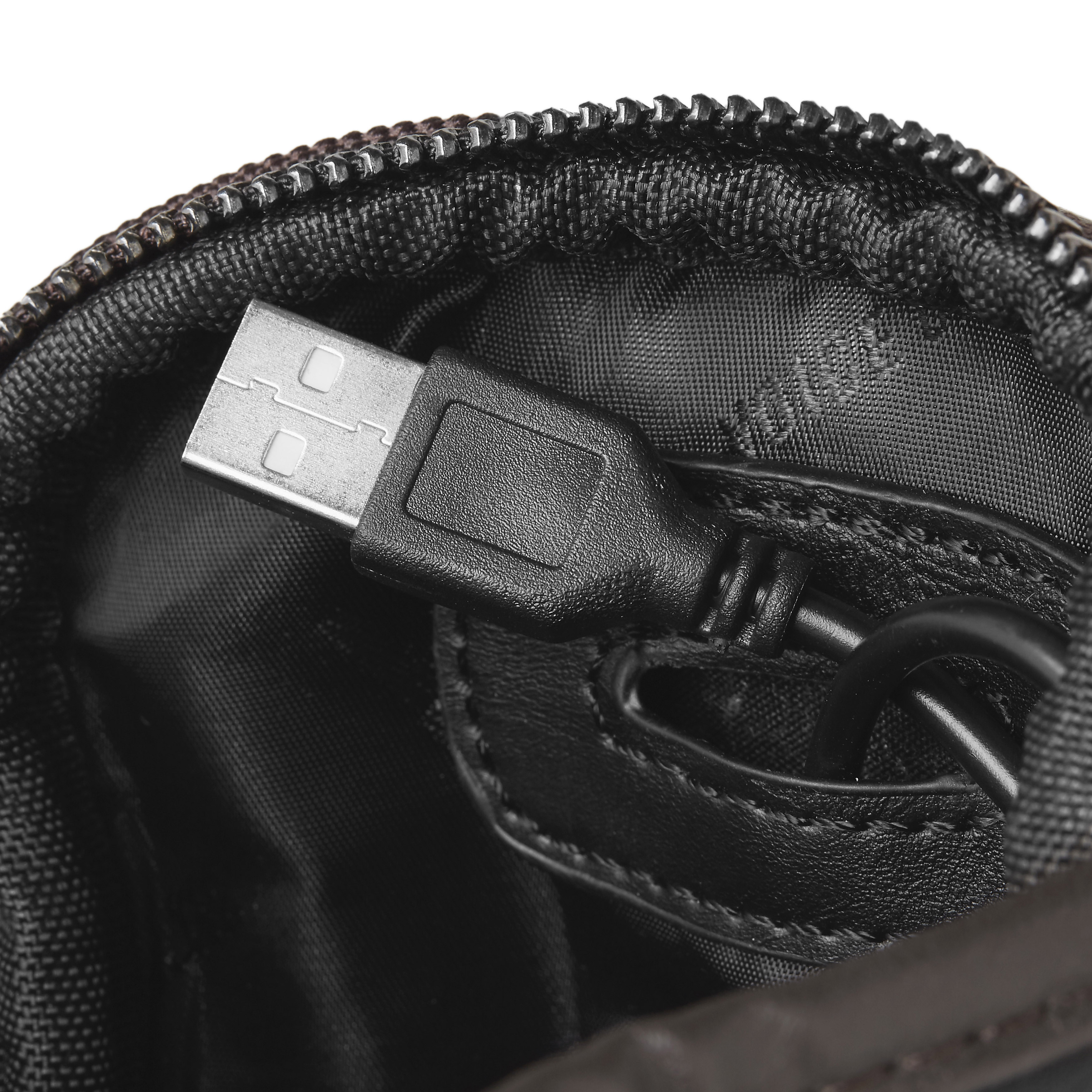 Svart Ryggsekk av Imitert Skinn - 12