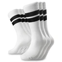 TrueFeel | 3-pakning premium bomullstennissokker i hvit med svarte striper TrueFeel | 3-pakning premium bomullstennissokker i hvit med svarte striper
