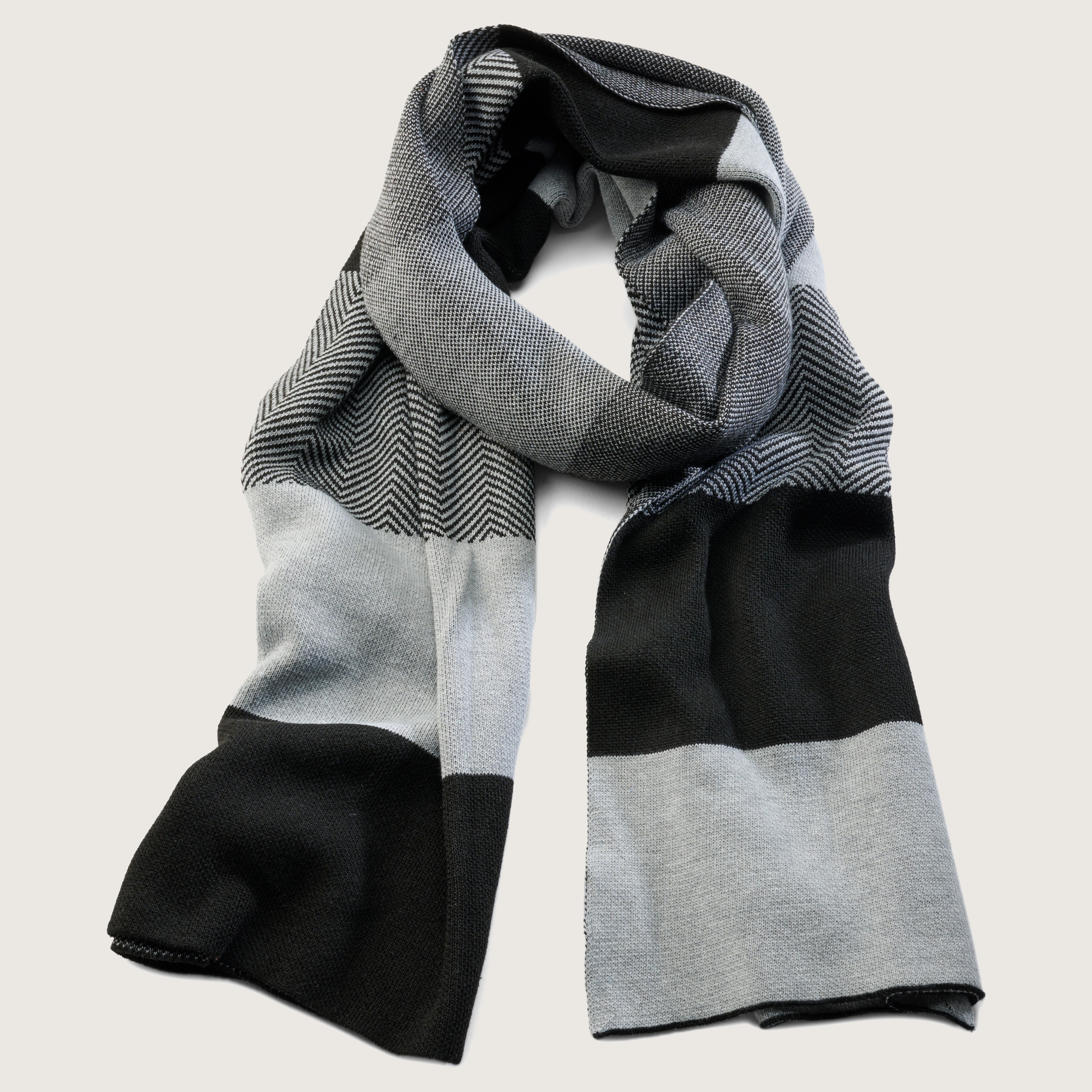 【Peter Do】Striped Scarf Black Peter Do Striped Scarf - Neutrals Scarves and Shawls
