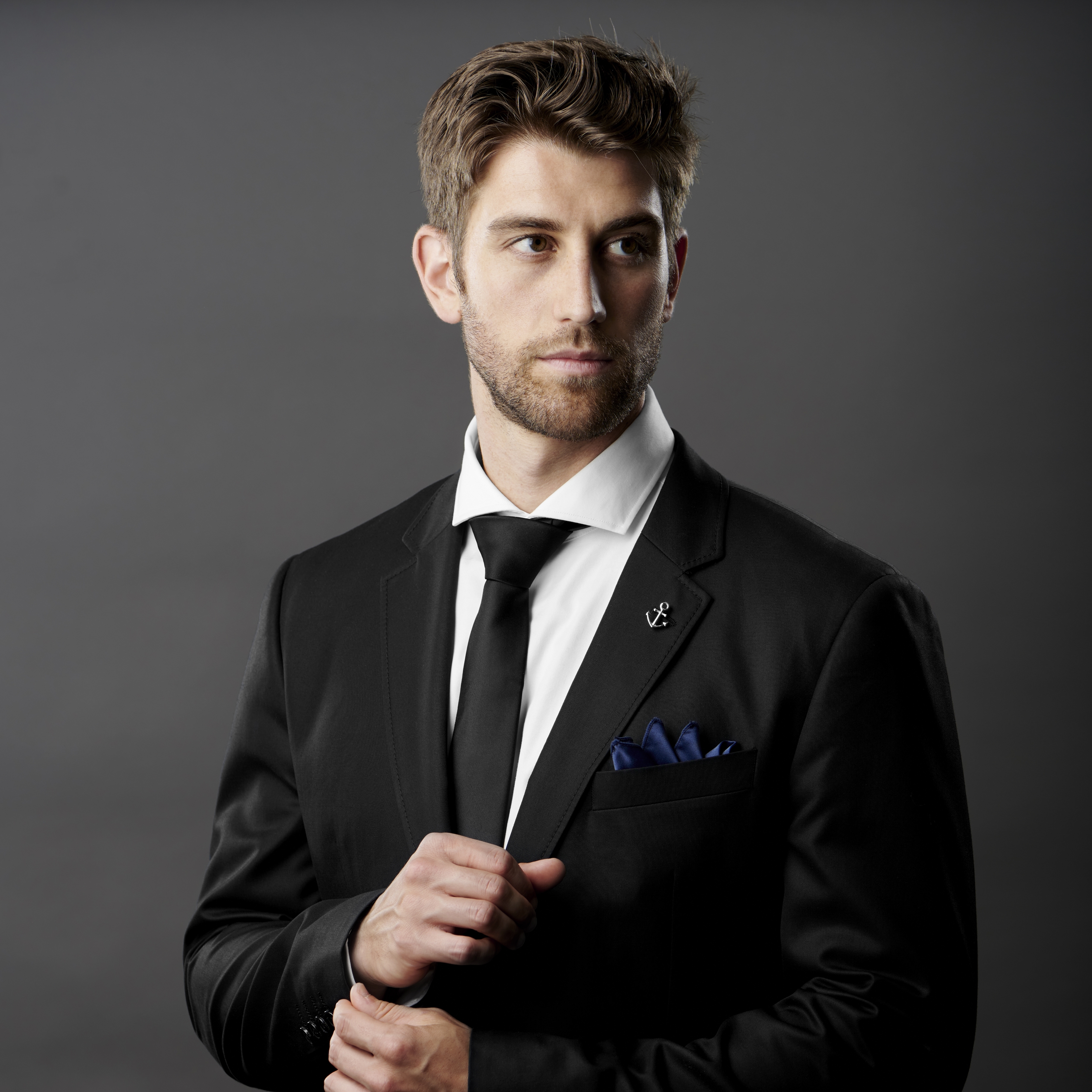 Polished Anchor Lapel Pin In stock! Warren Asher