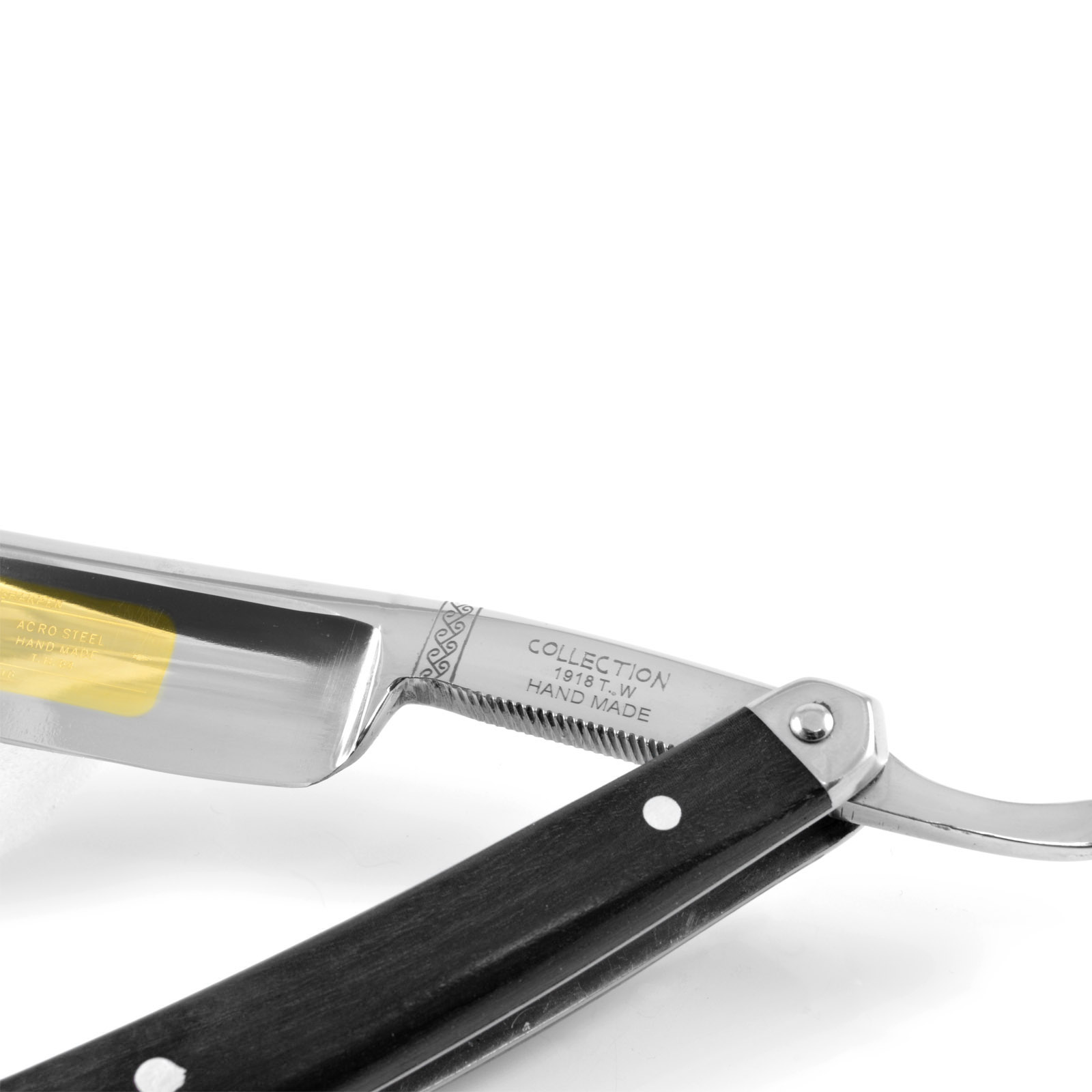 Navaja de afeitar negra 13/16 de gran calidad Colección 1918T   - 2