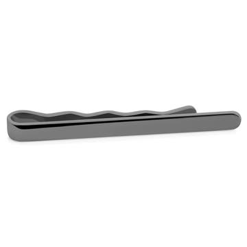 Polished Gunmetal Black 5.5 cm Rounded Tie Bar Polished Gunmetal Black 5.5 cm Rounded Tie Bar