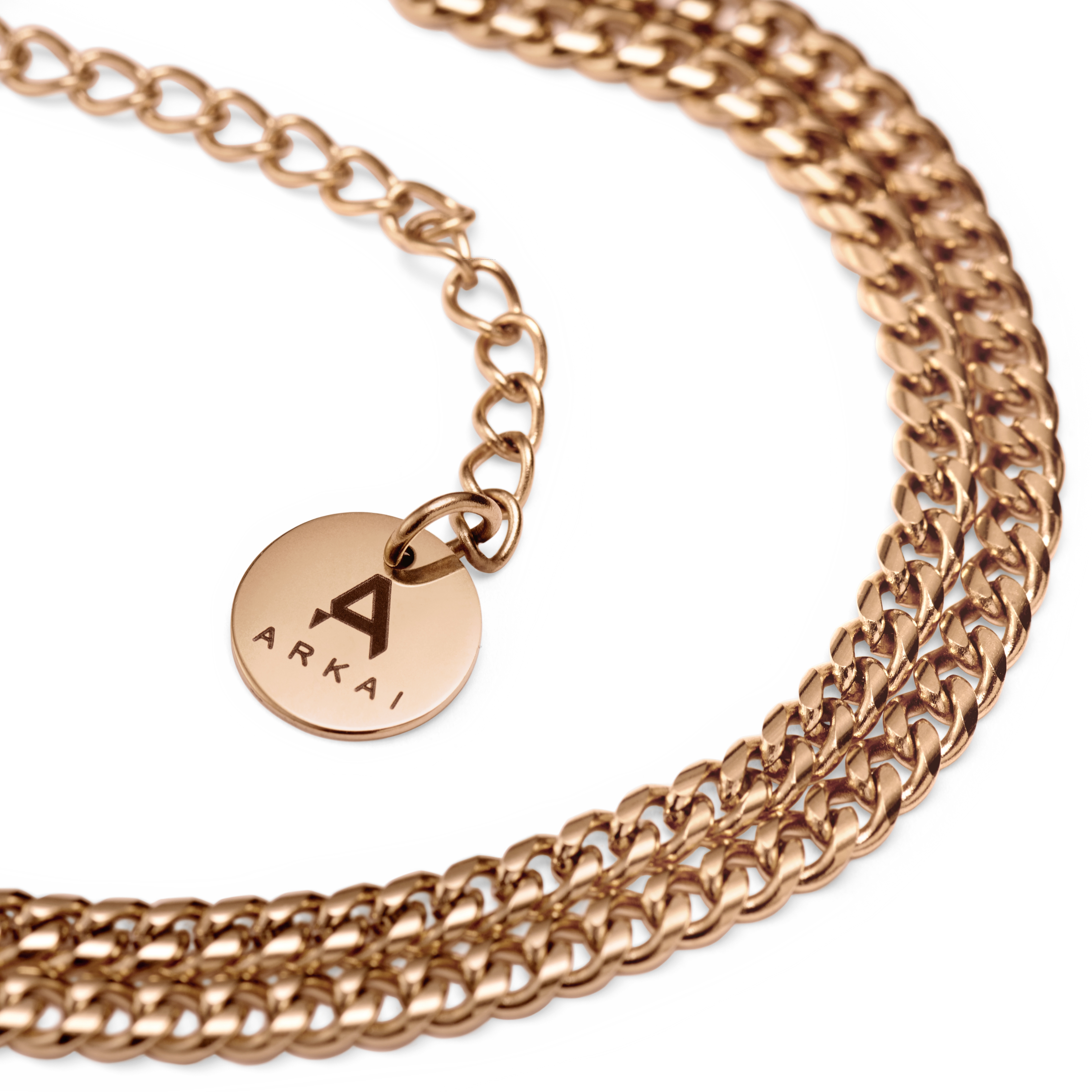 Rico Rose Gold-tone Double Chain Bracelet - 4