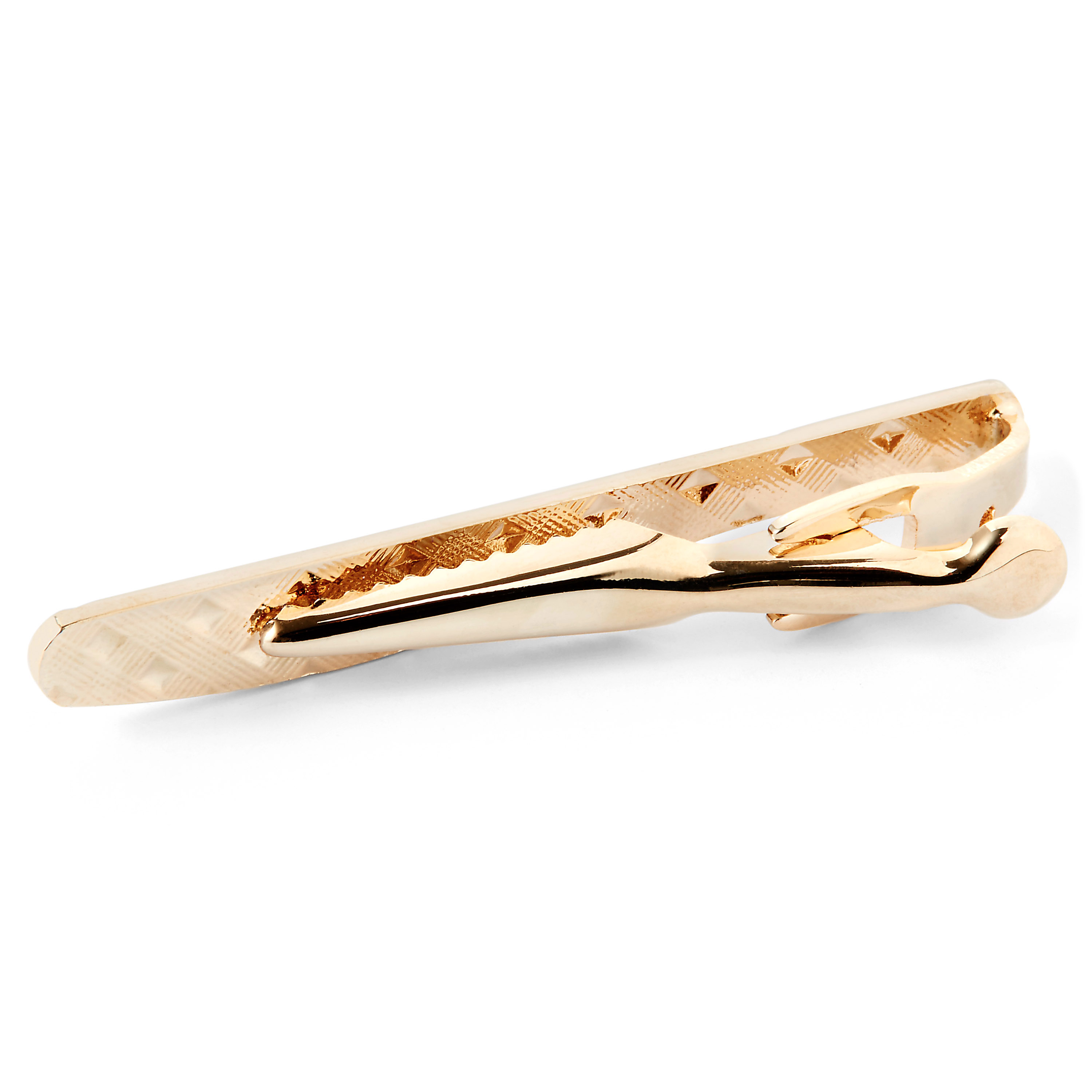 Wavy Golden & Silver Tie Clip - 2