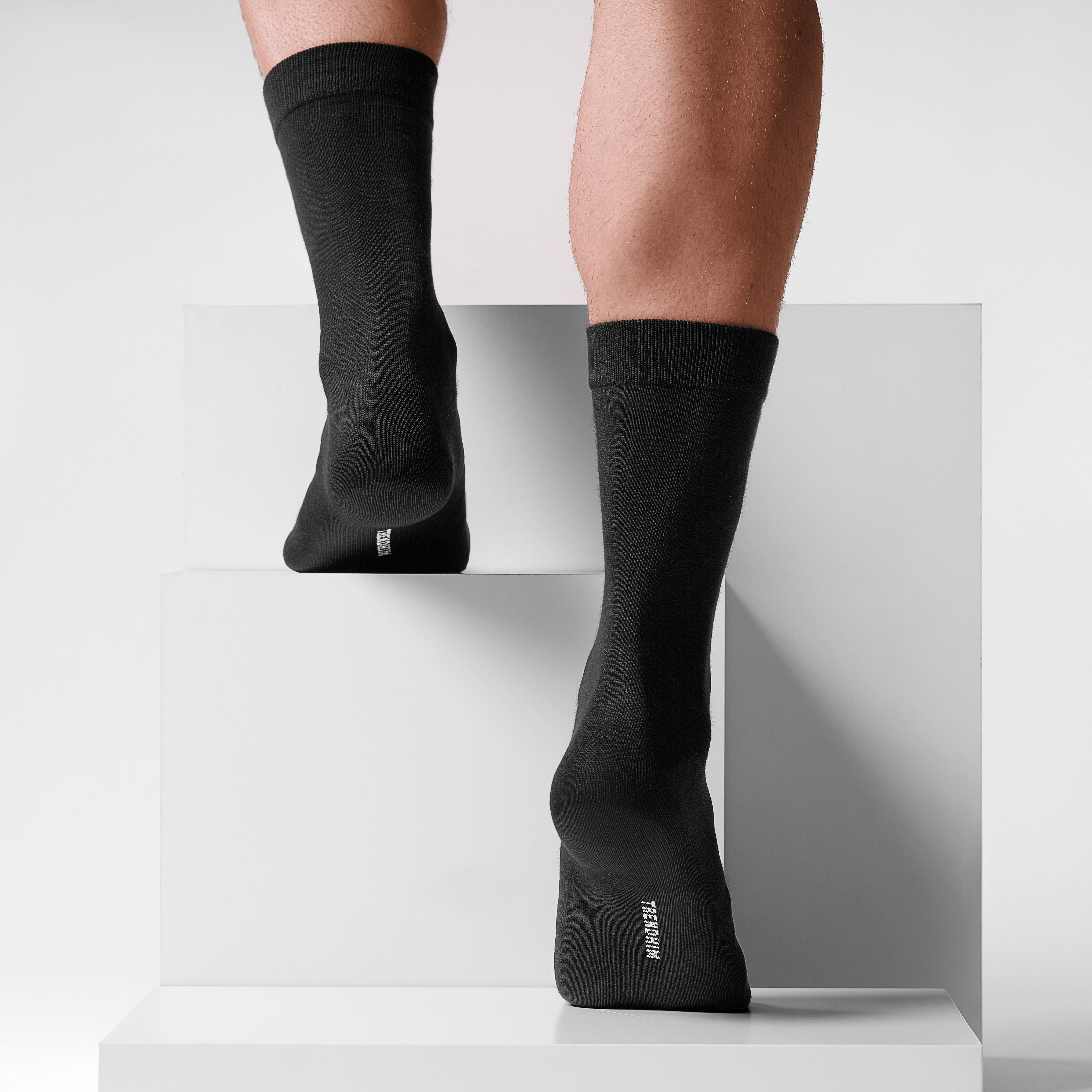 FreeFeel | Sorte Bambus Crew Sokker - 4