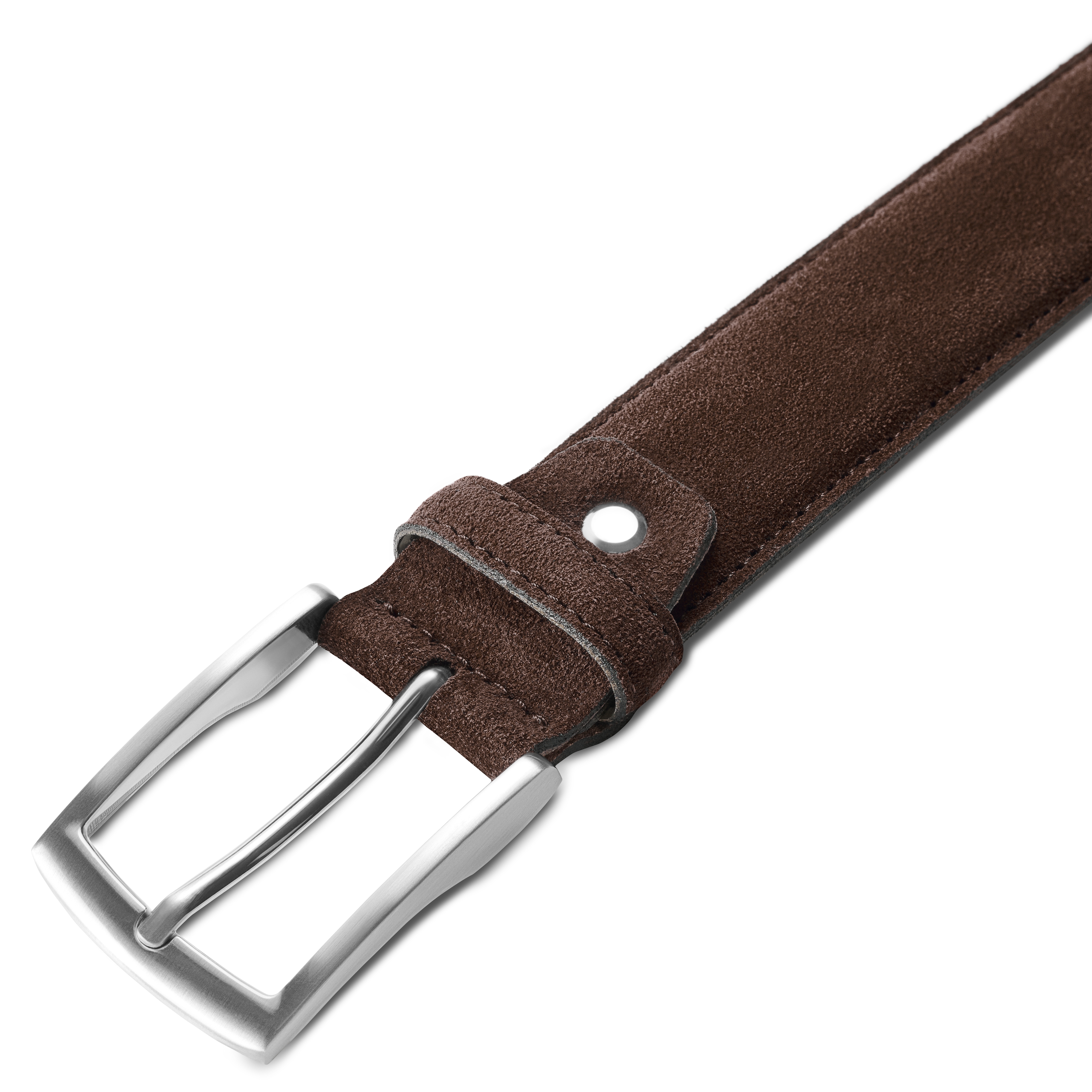 Holden | Brown Suede Leather Belt - 3