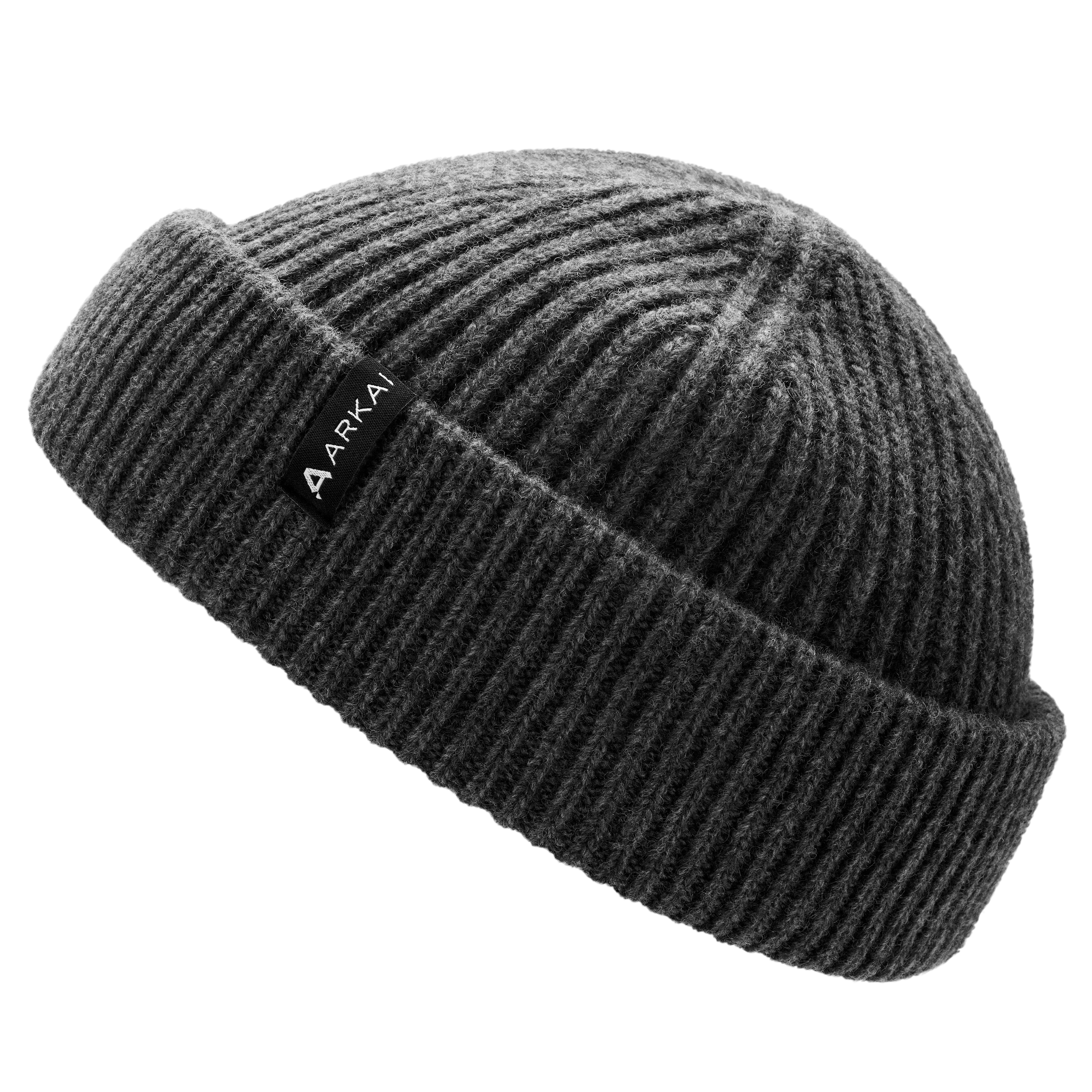Nordic | Dark Grey Fisherman Wool Blend Beanie - 3