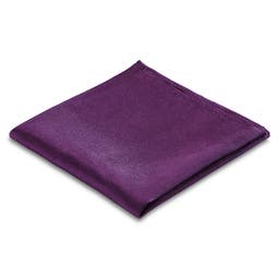 Classic Purple Silk Twill Pocket Square
