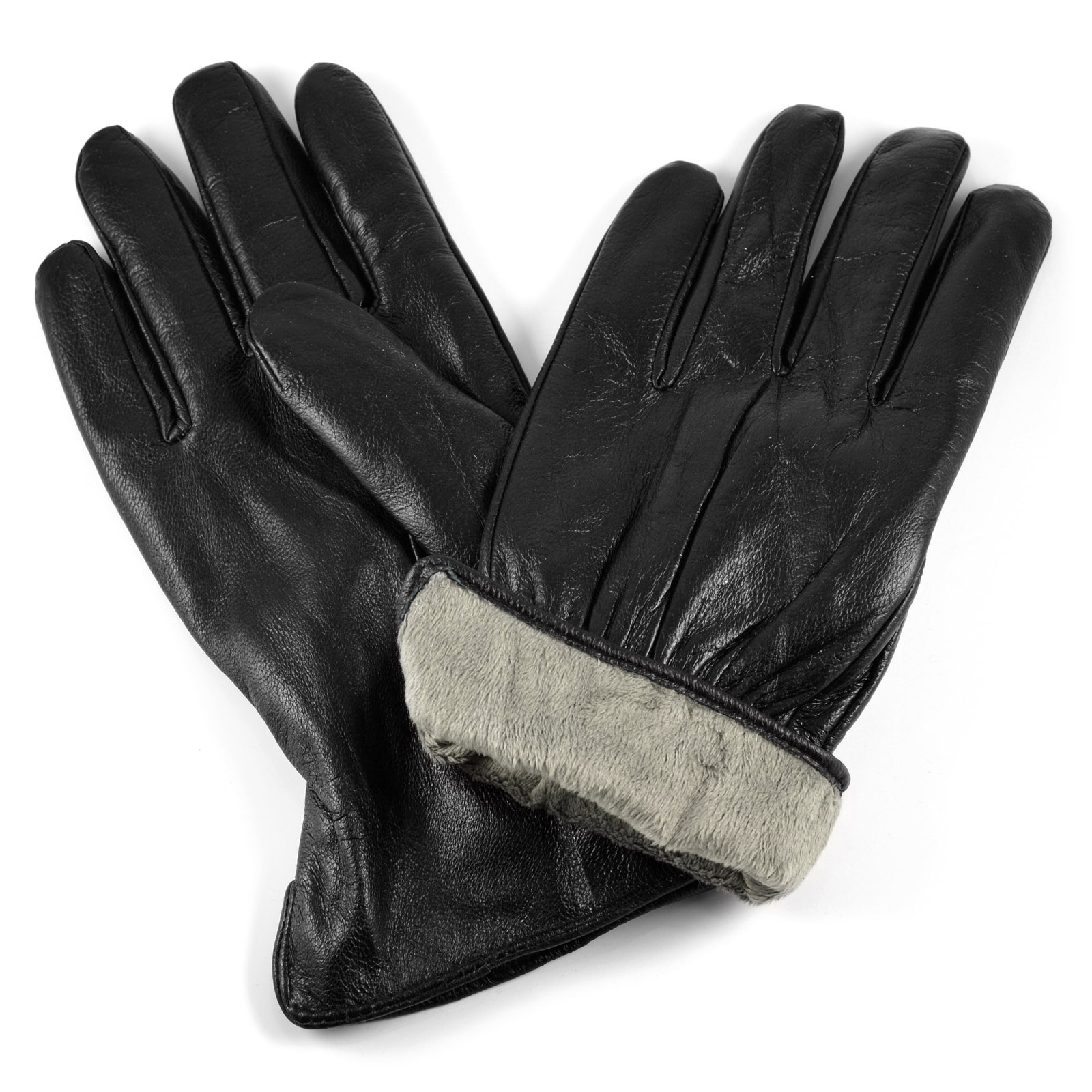 Ratom Black Leather Gloves - 2