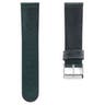 Forest Green & Silver-Tone Buckle Watch Strap