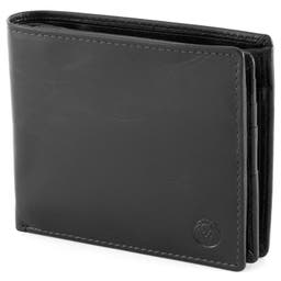 Black Tommy Jasper Leather Wallet