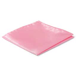 Pañuelo de bolsillo sencillo rosa palo brillante