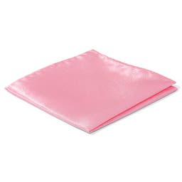 Shiny Baby Pink Pocket Square