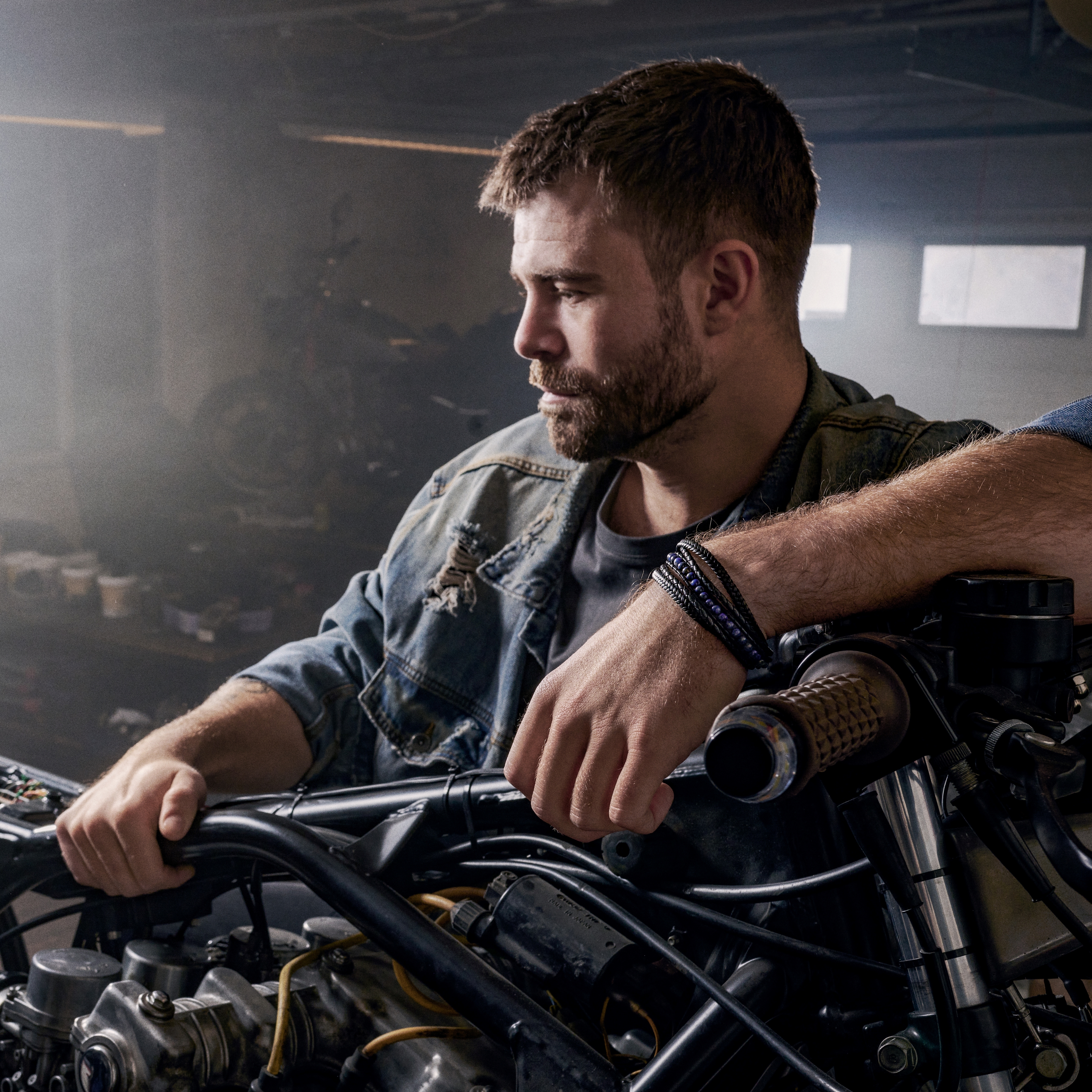 Naxos Lapis Lazuli Leather Bracelet - 4