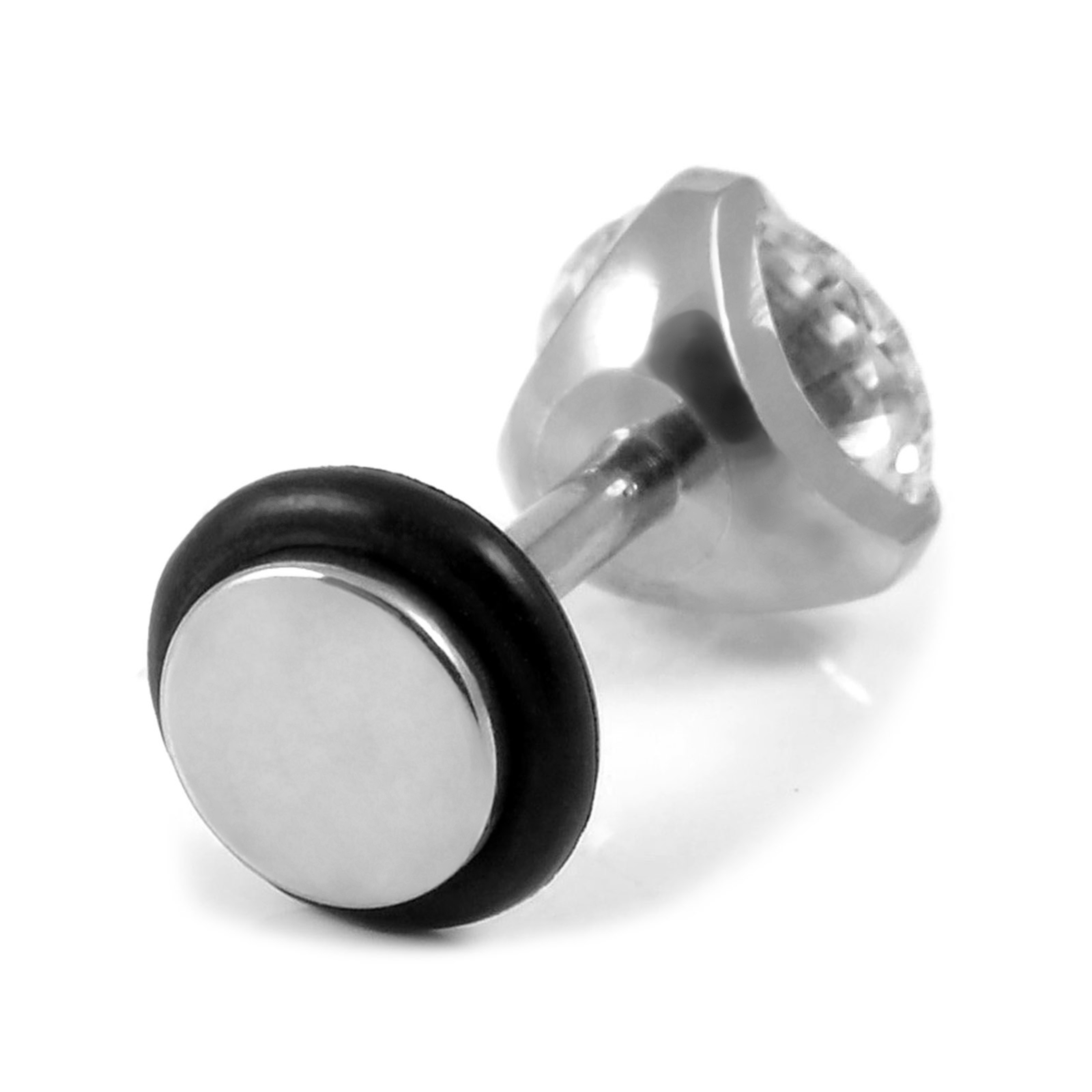 6mm Rund Zirkon Stud Ørering - 3