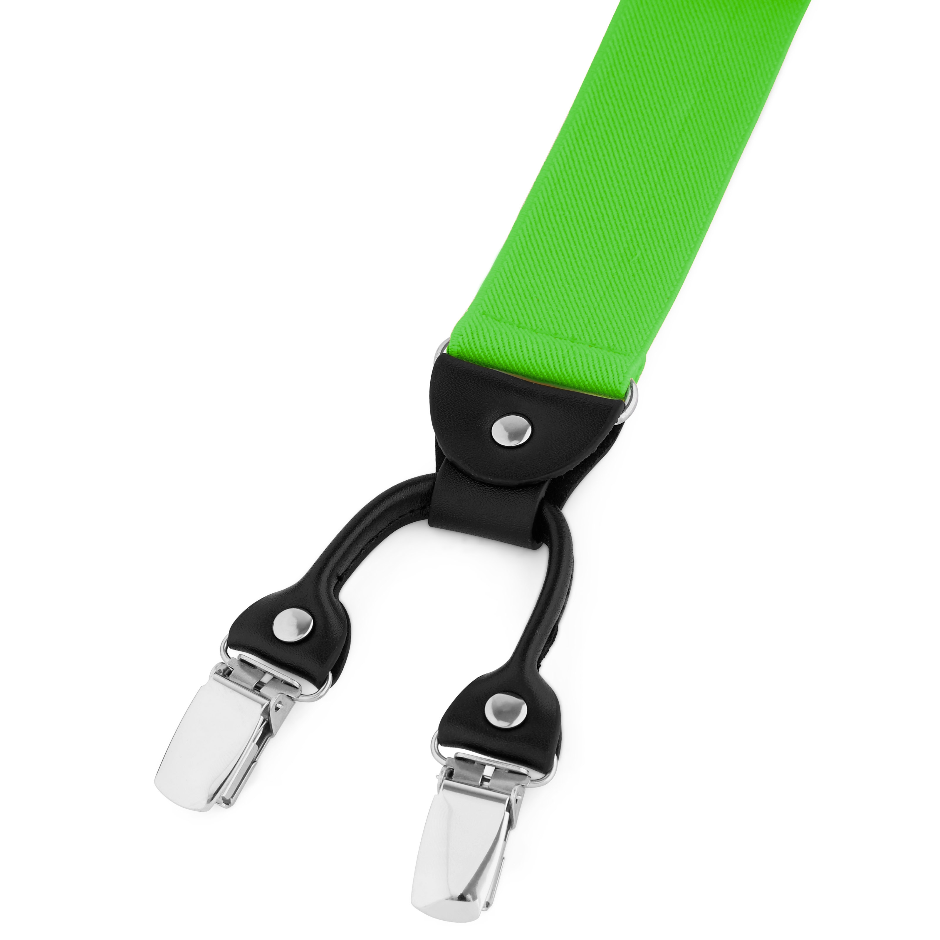 Bretelles larges à pinces - couleur citron vert - 2