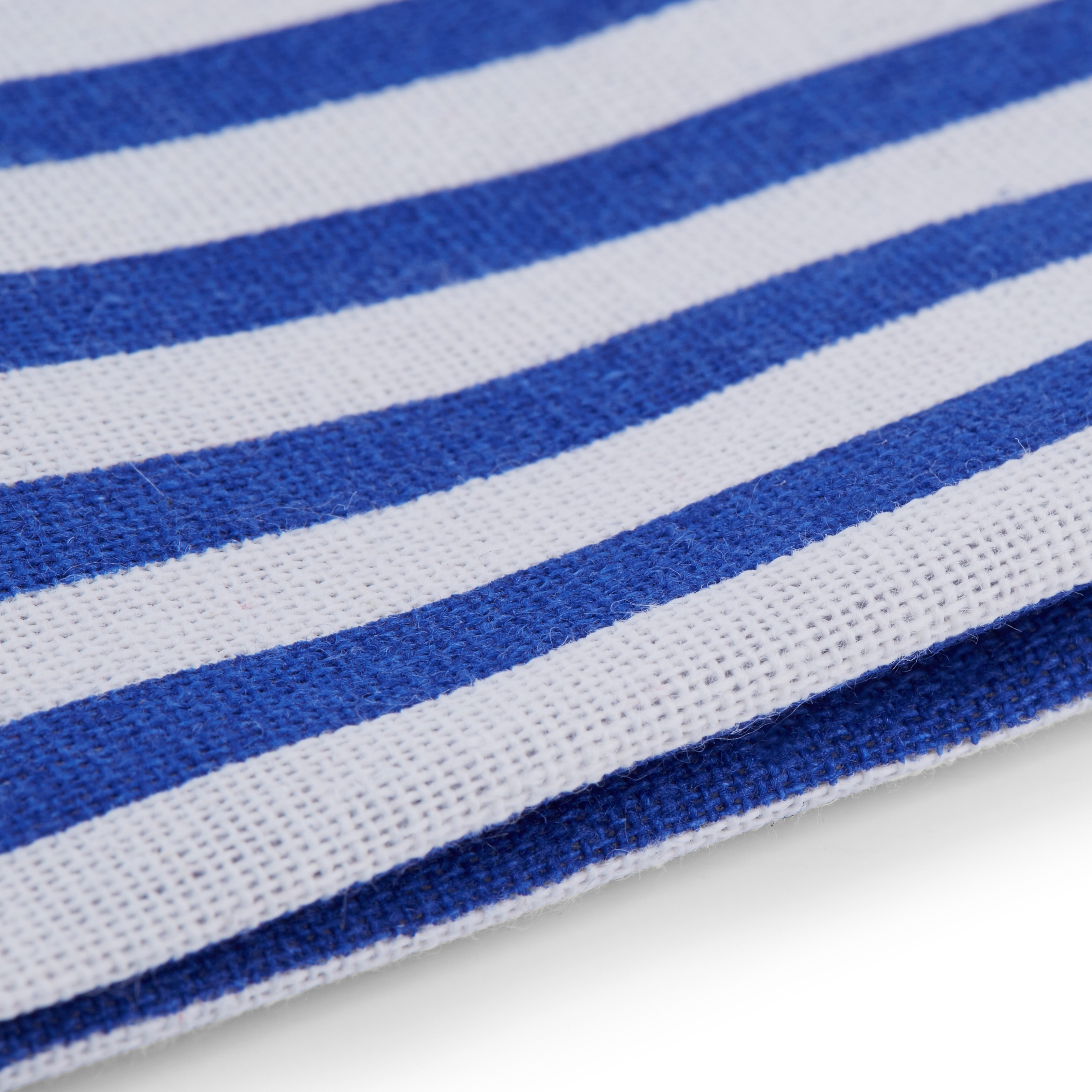 Blau & Weiß Gestreiftes Einstecktuch - 2