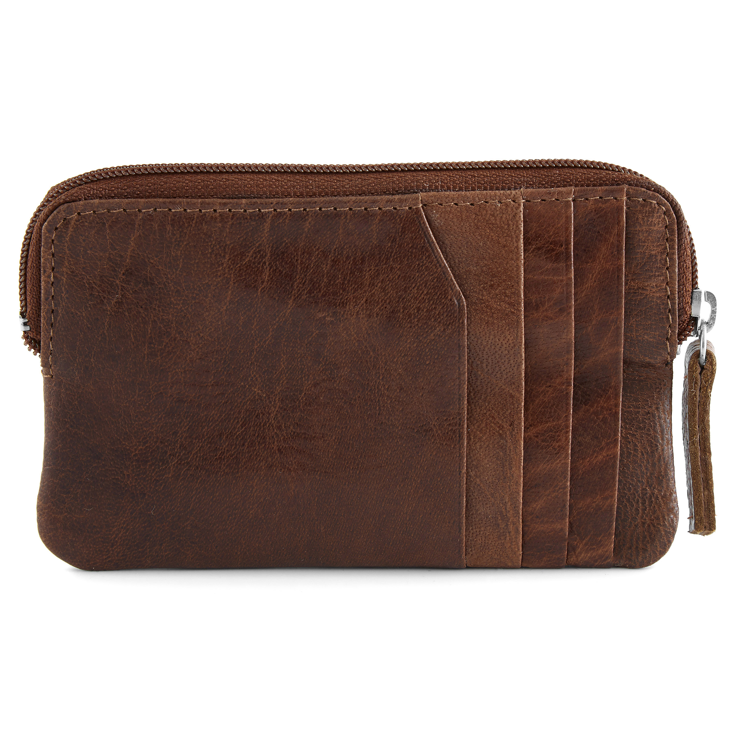 Tankleurige California Leren Portemonnee met Rits - 1