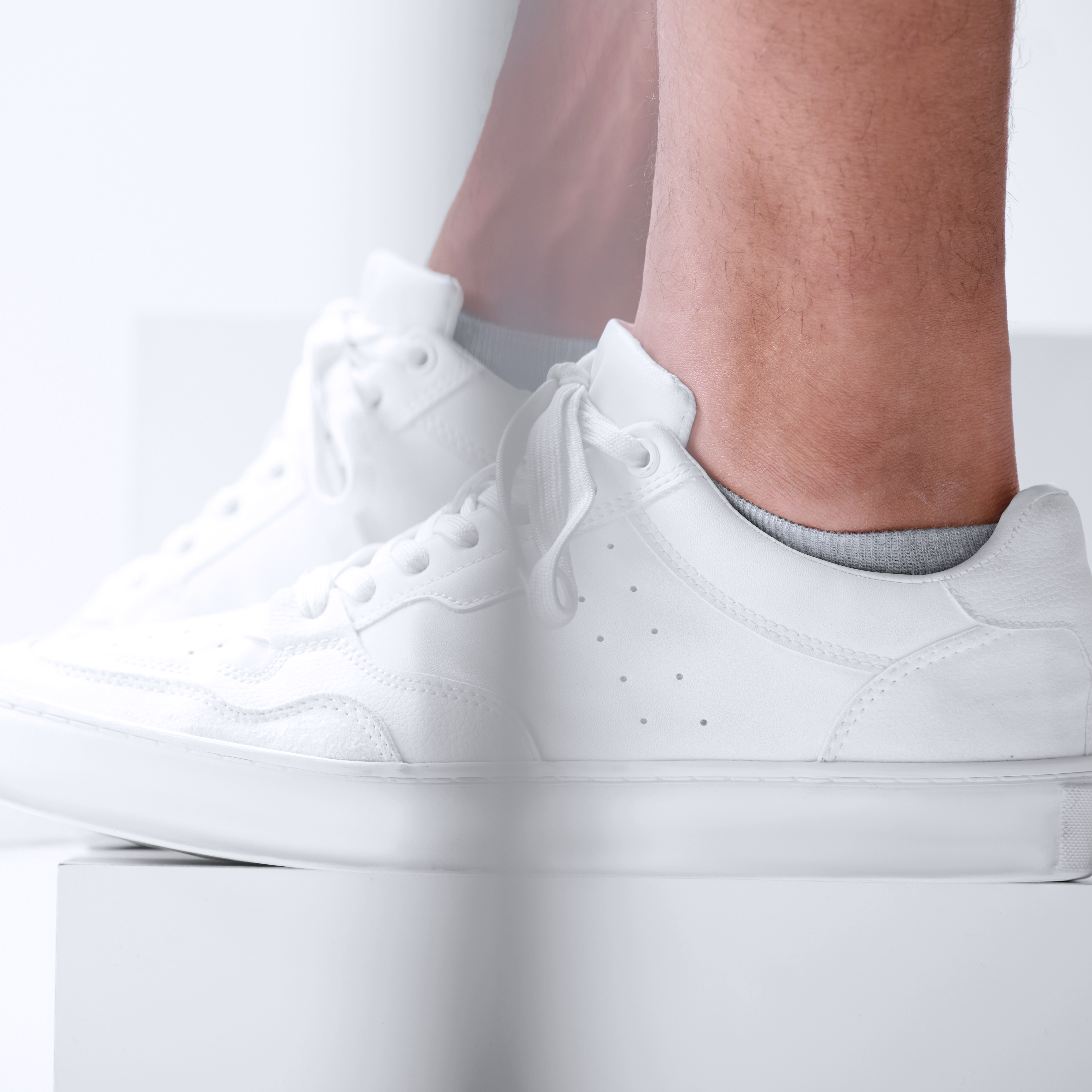 FreeFeel | 6er-Pack Knöchelsocken aus hellgrauem Bambus - 5