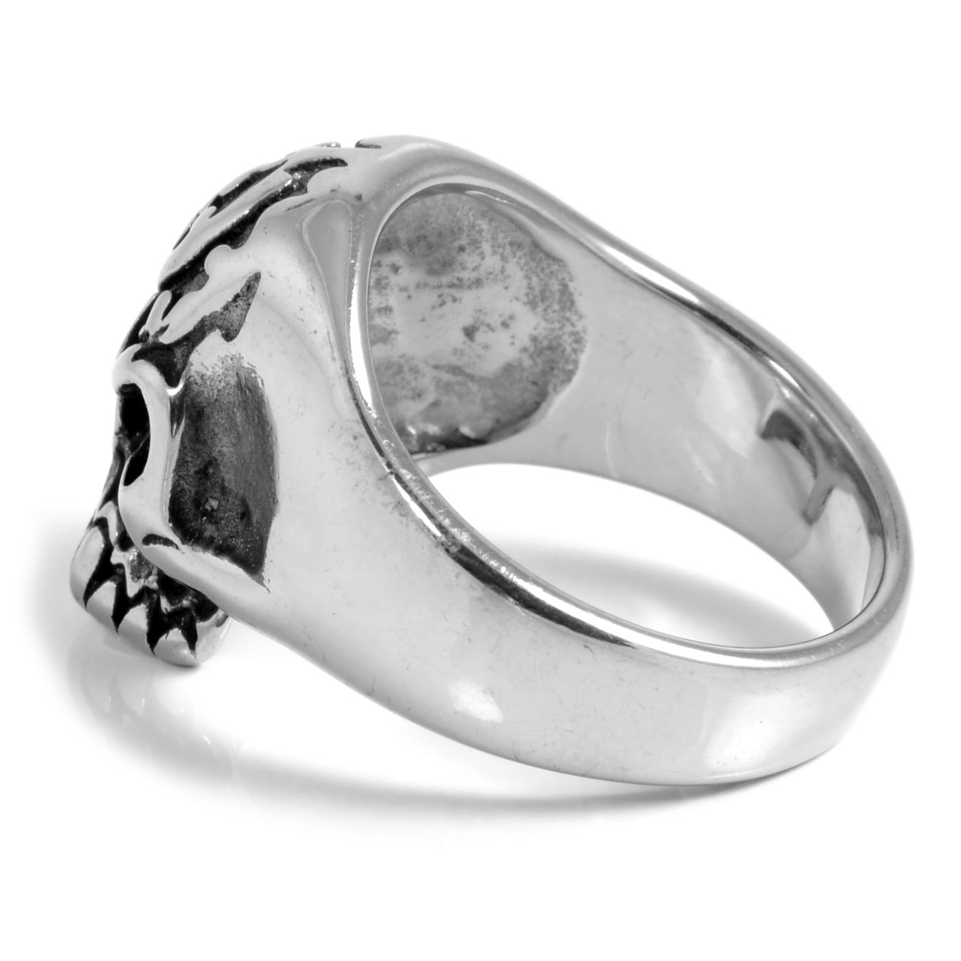 Ghost Skeleton Skull Steel Ring - 2