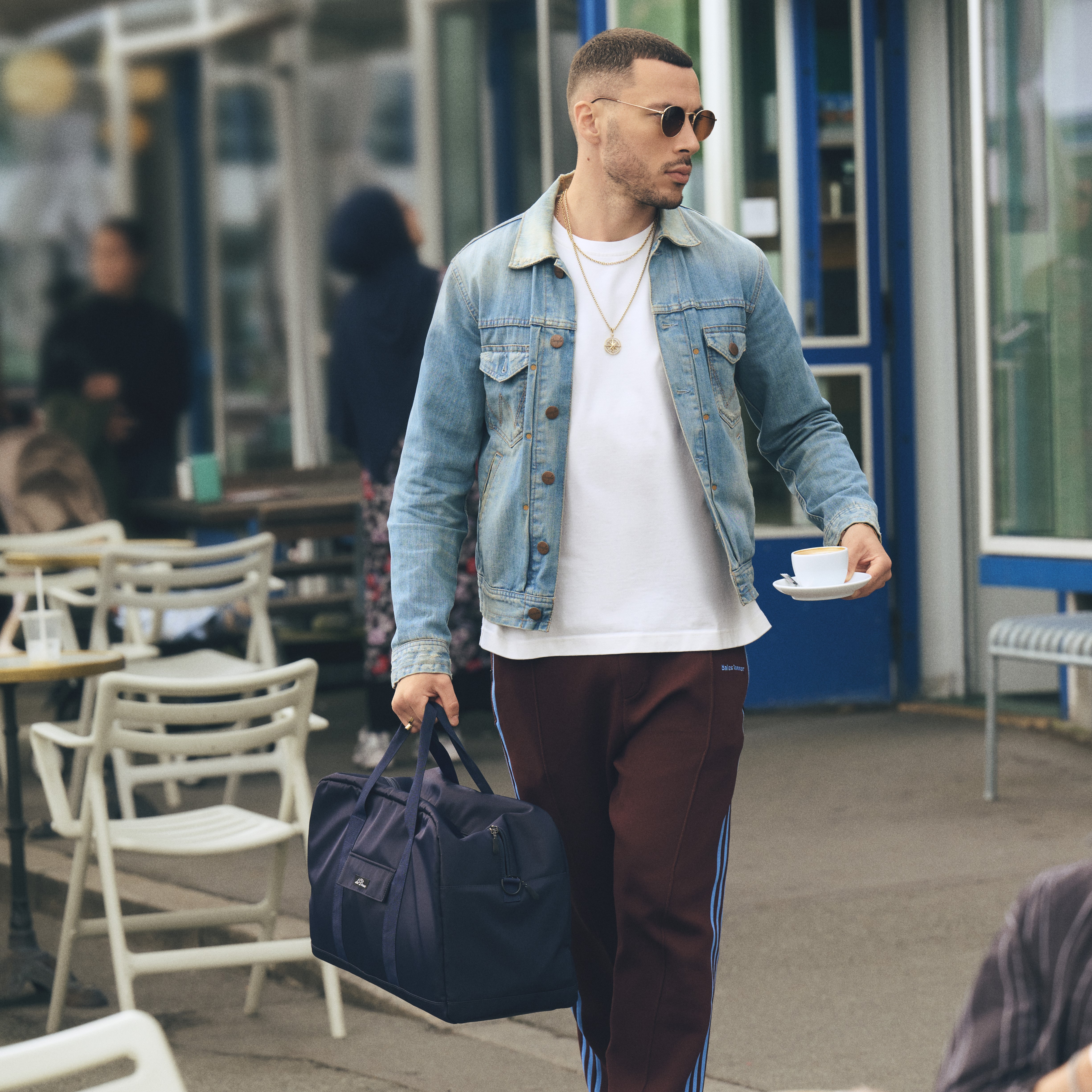 Les Deux | Dark Navy Hubert Tech Gym Bag - 3