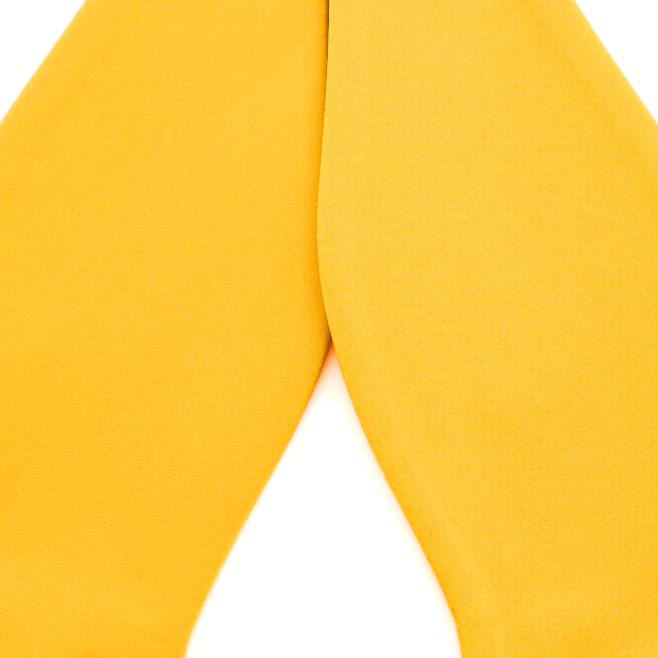 Noeud papillon à nouer classique jaune canari - 2