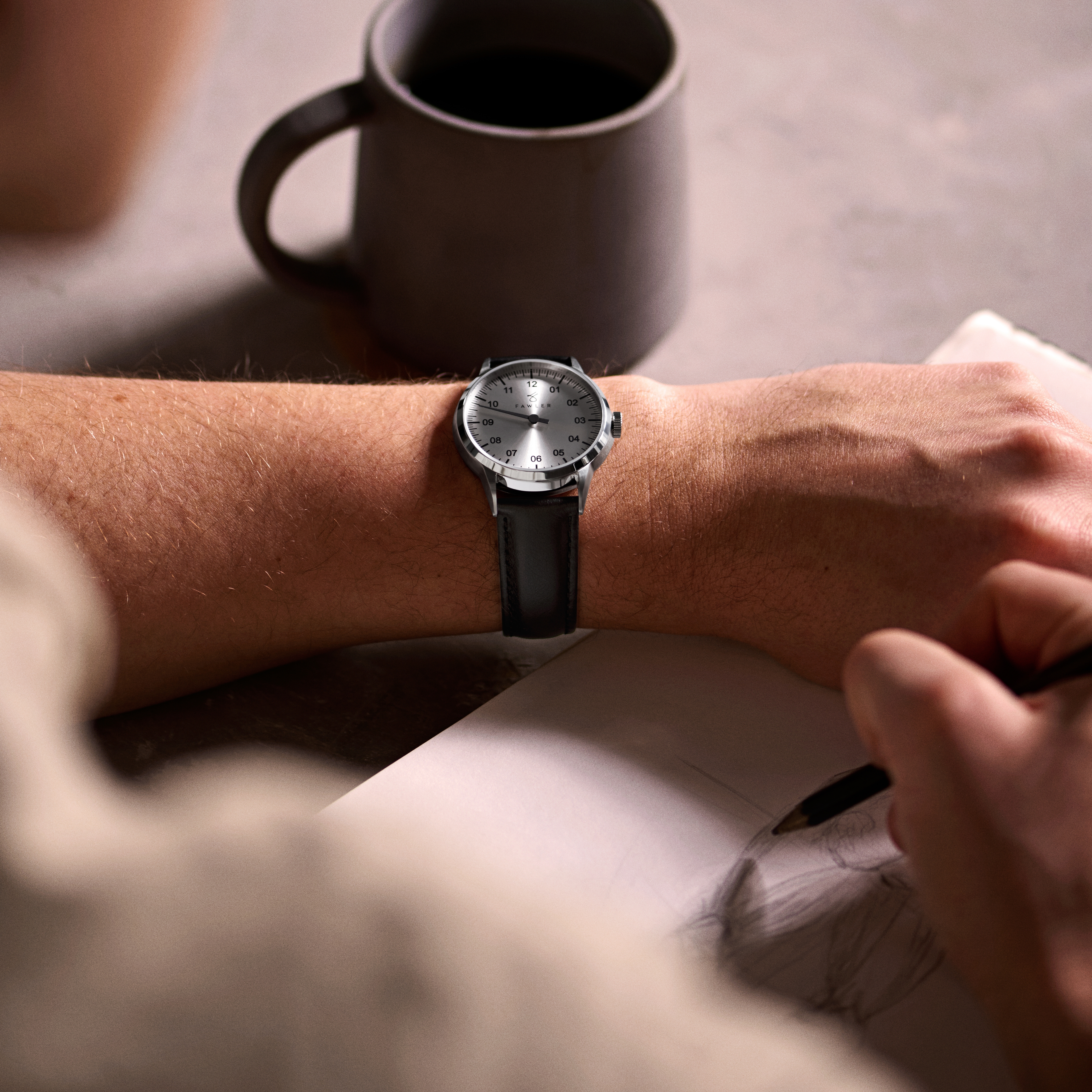 Paz | Jednoručičkové hodinky z nehrdzavejúcej ocele v striebornej farbe - 4