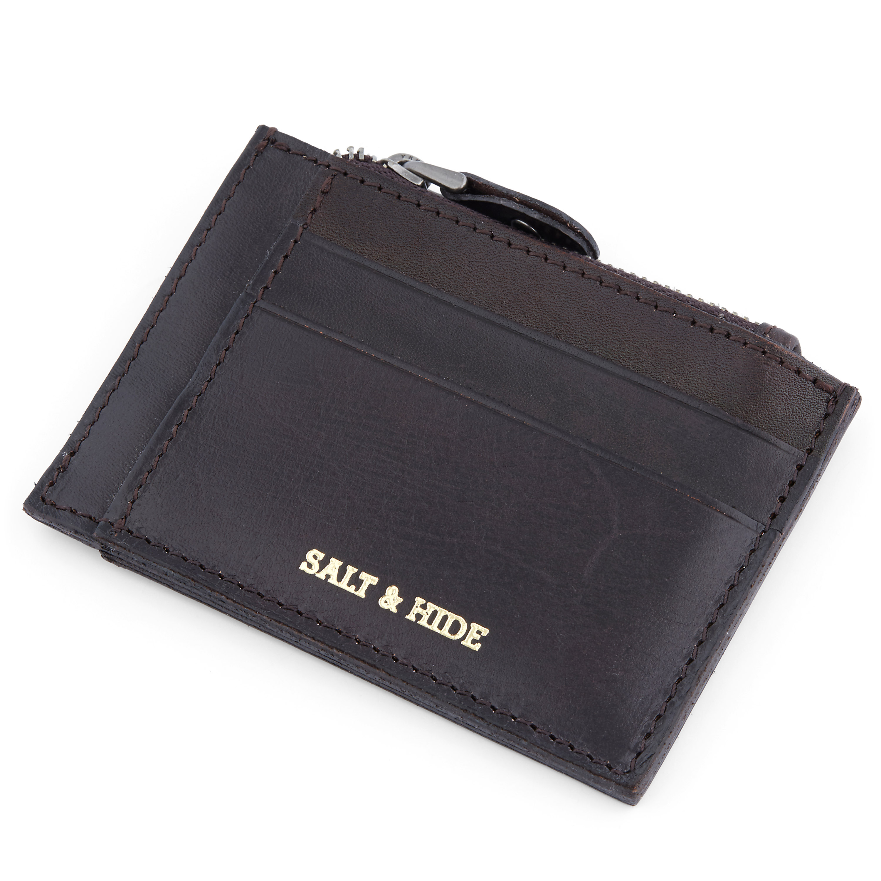 Donkerbruine Osias Leren Portemonnee - 5