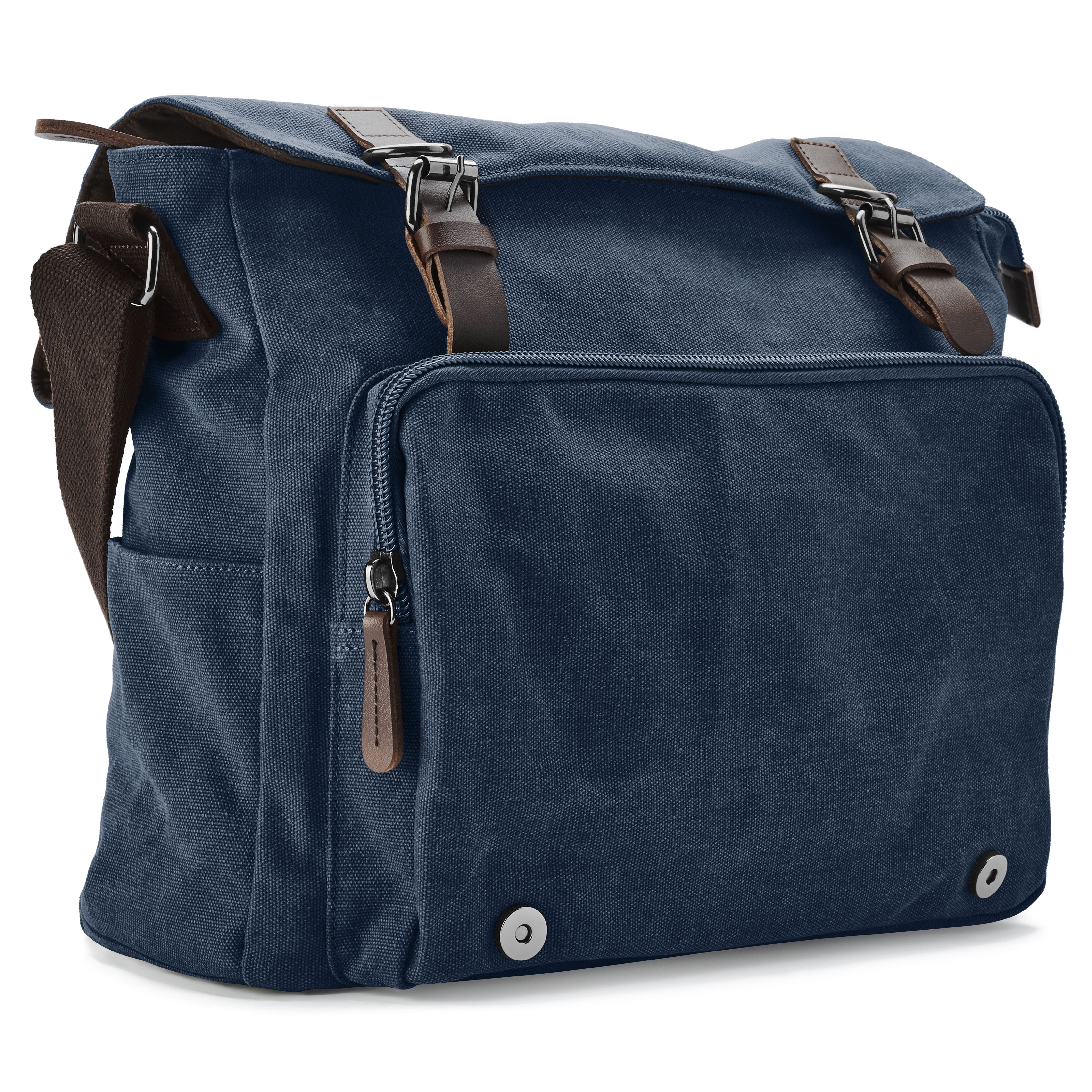 Denim Blue Canvas Satchel | In stock! | Trendhim
