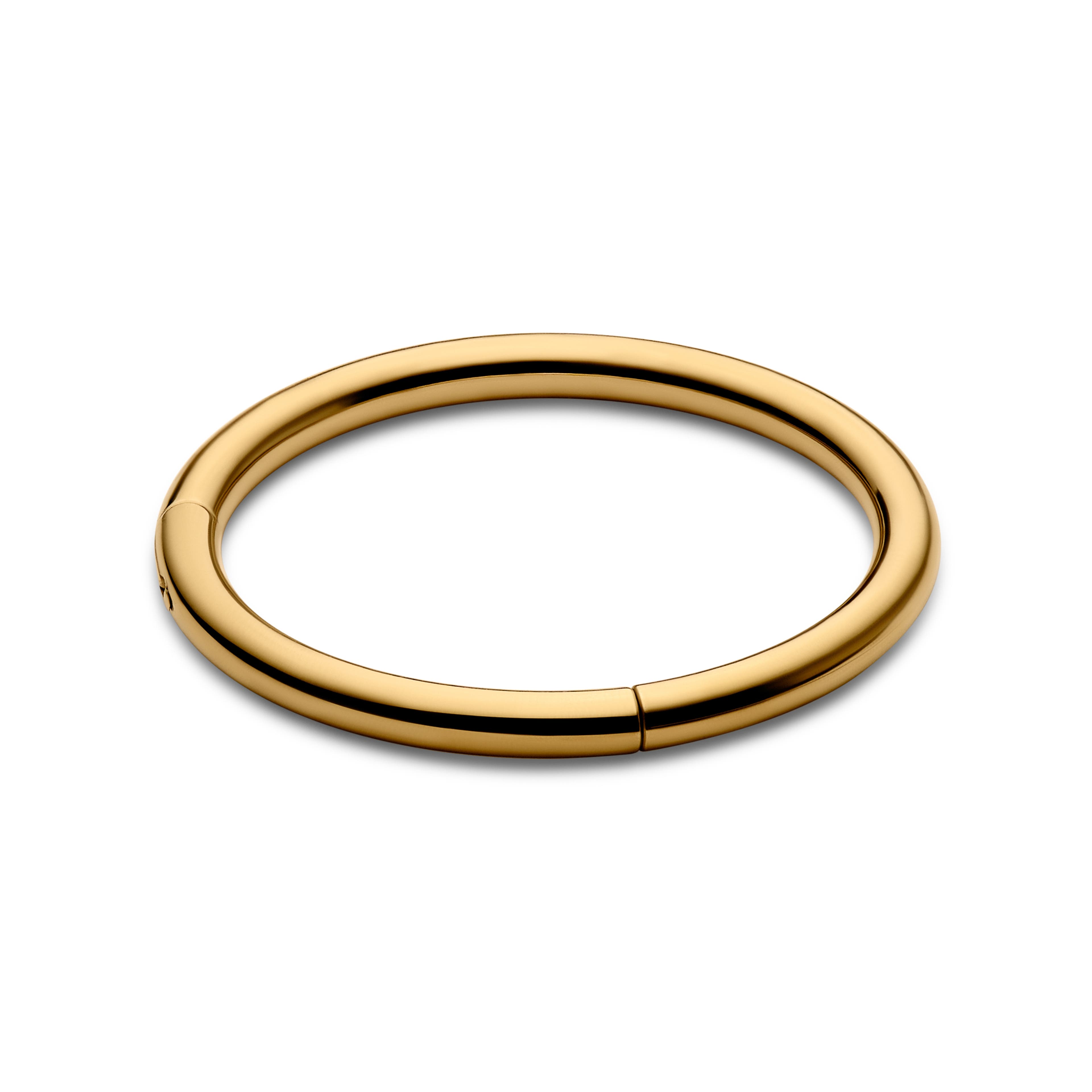 7mm piercing segment kroužek z chirurgické oceli zlaté barvy
